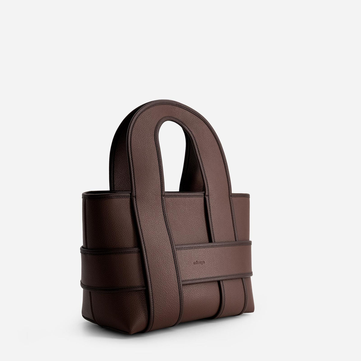 Checker Tote - Espresso