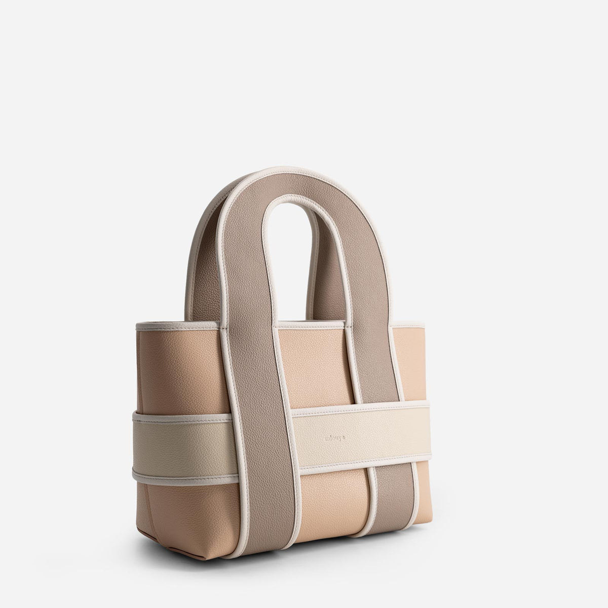 Checker Tote - Meringue