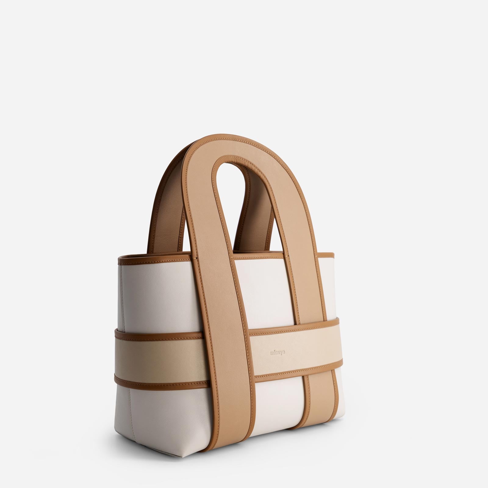 Checker Tote - Milky