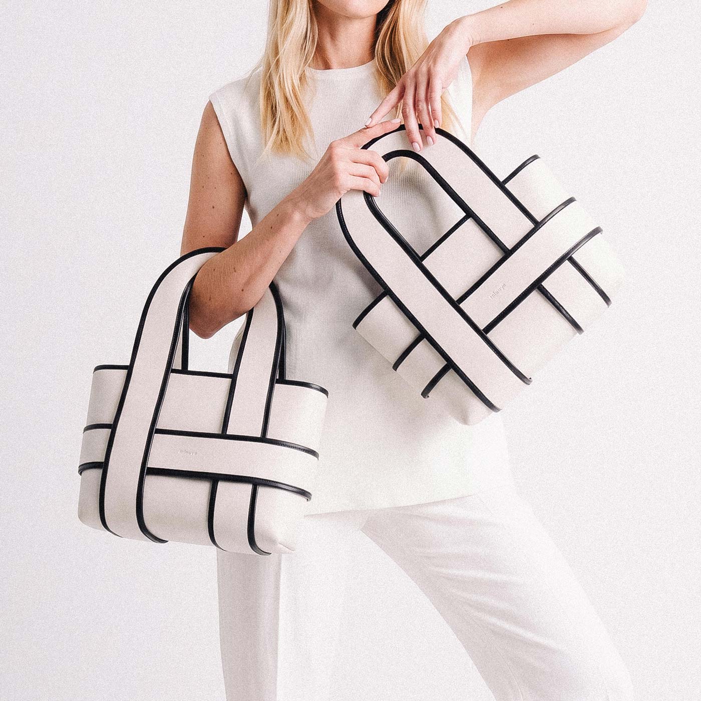 Checker Tote - Black