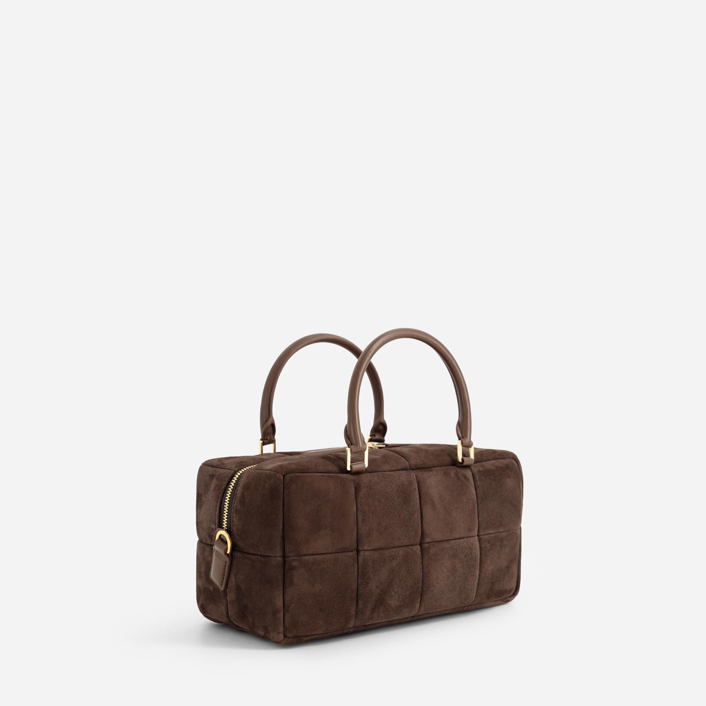Grid - Suede Espresso