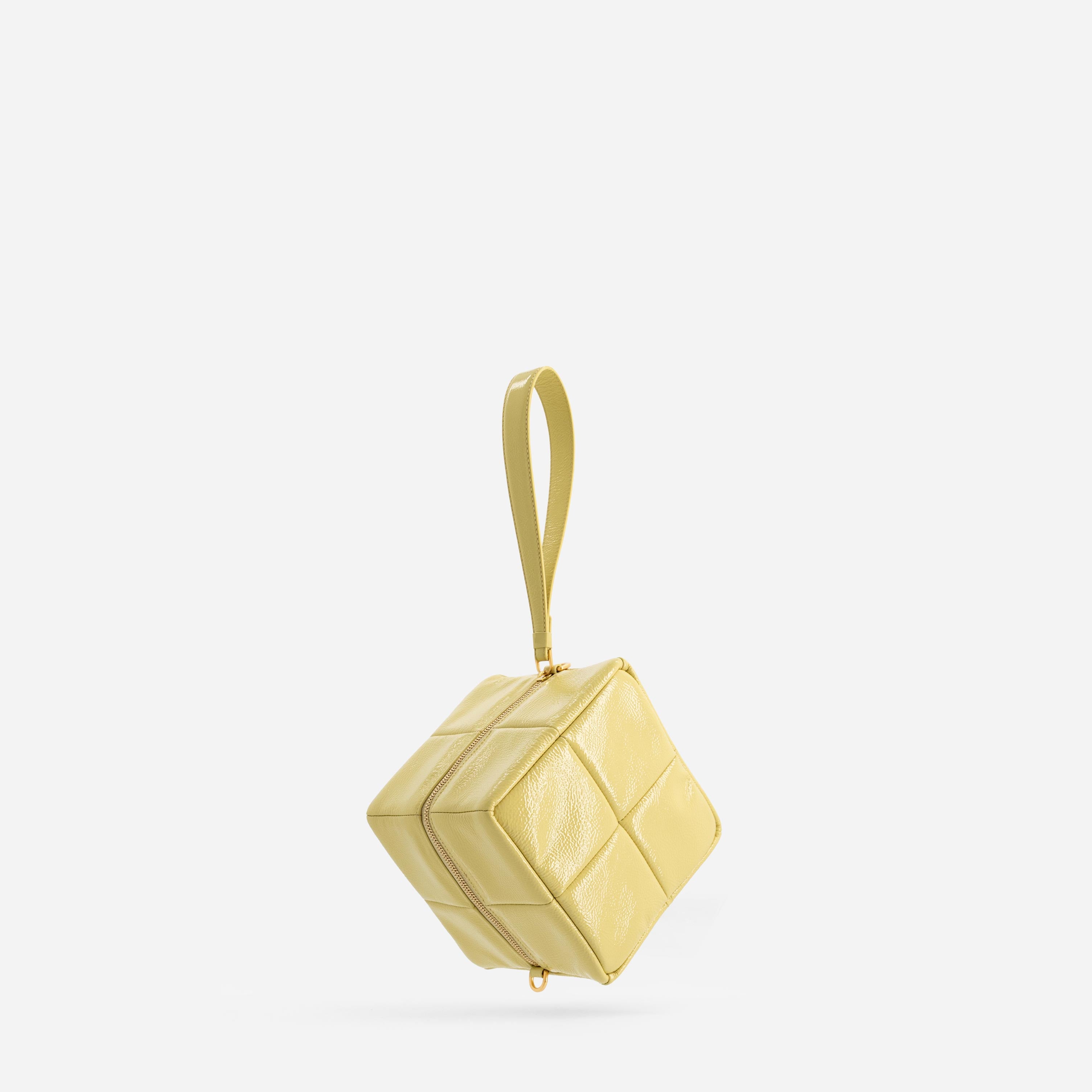 Grid Clutch - Mermaid Yellow
