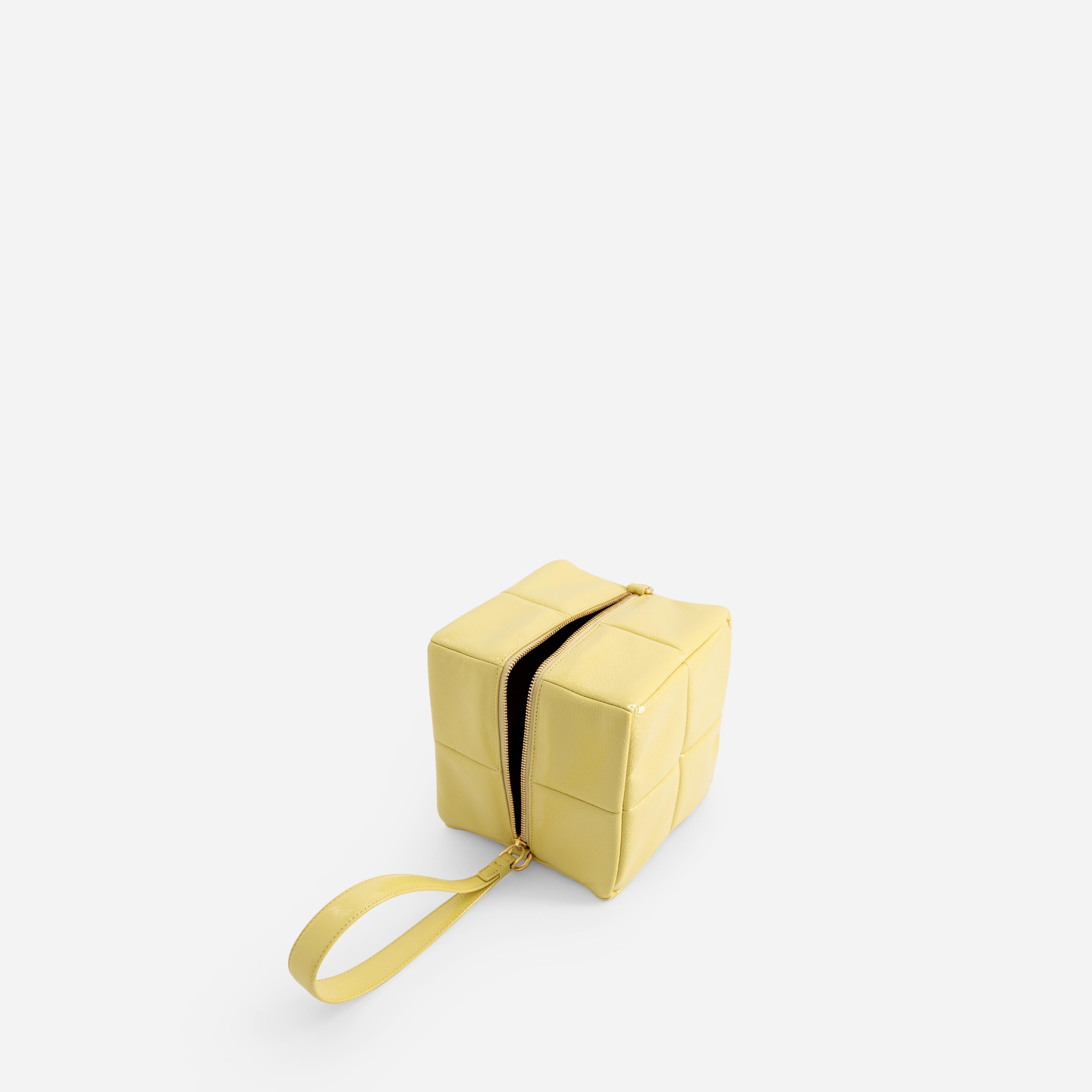 Grid Clutch - Mermaid Yellow