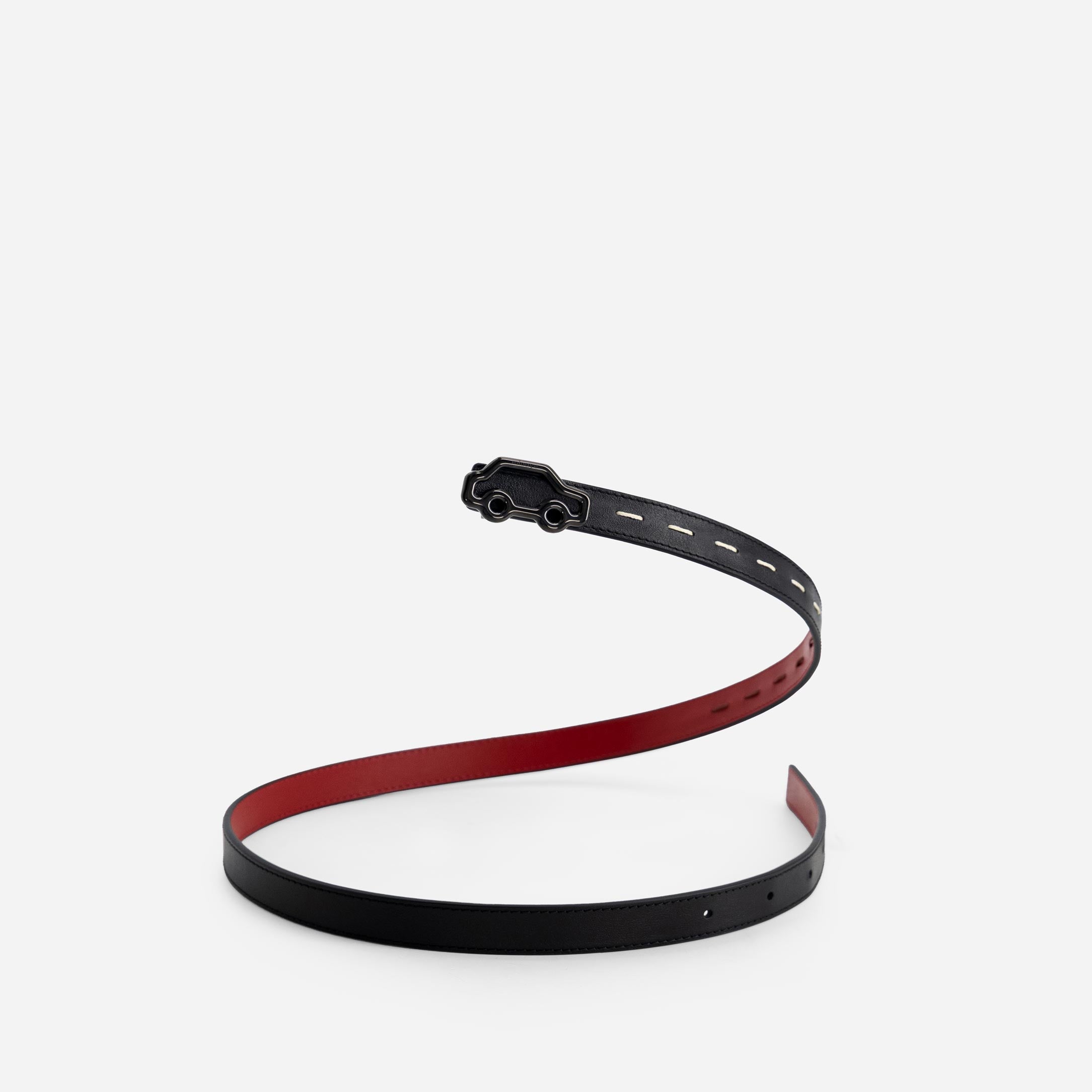 "Hit the Road" Belt - Black & Red