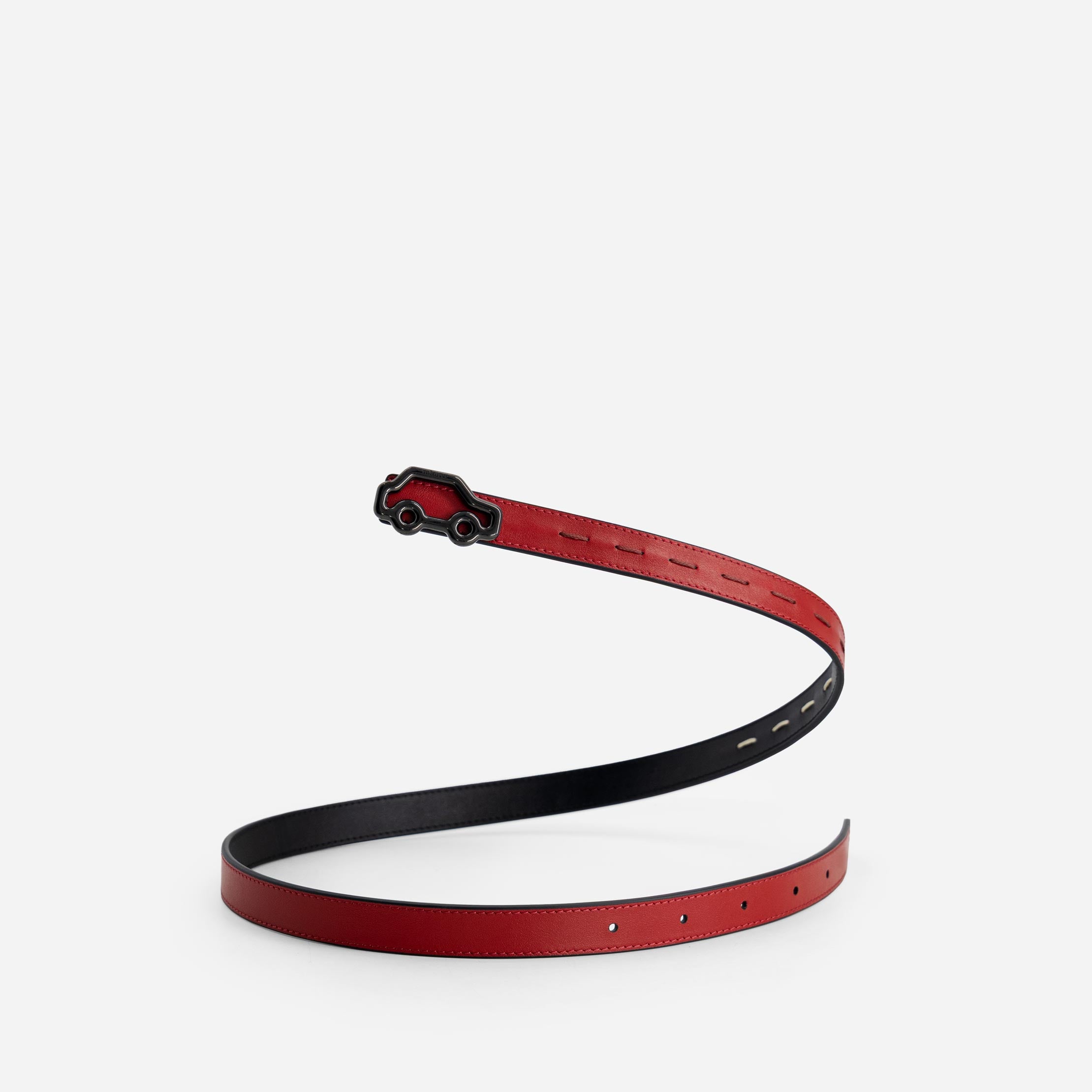"Hit the Road" Belt - Black & Red