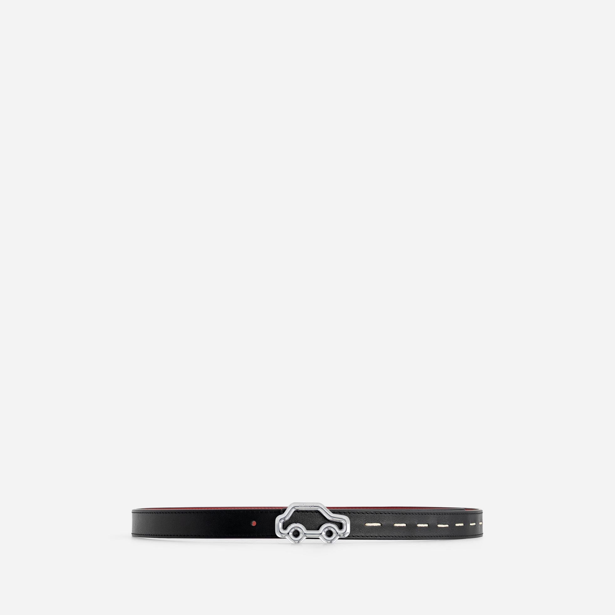 "Hit the Road" Belt - Black & Red