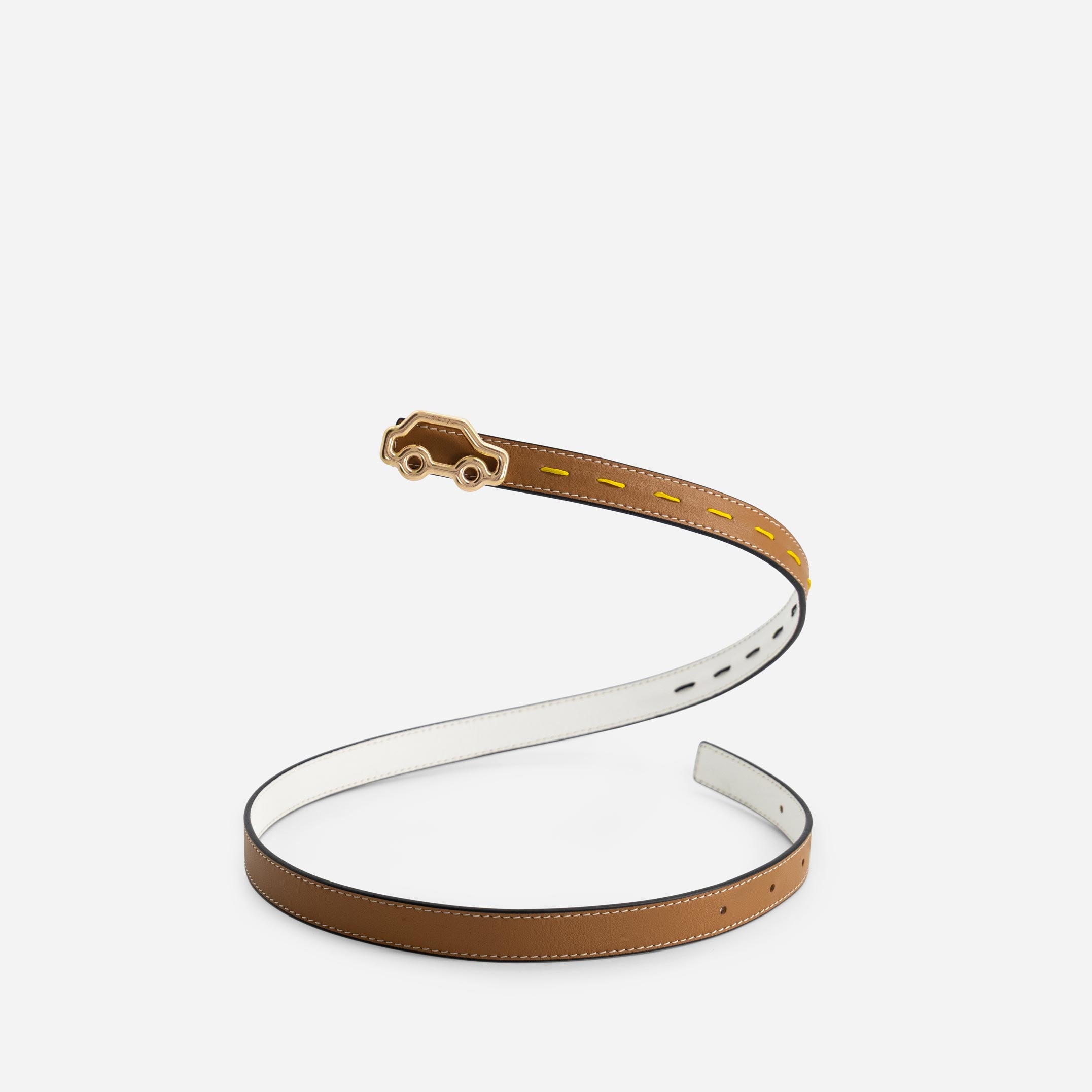 "Hit the Road" Belt - Canyon & White