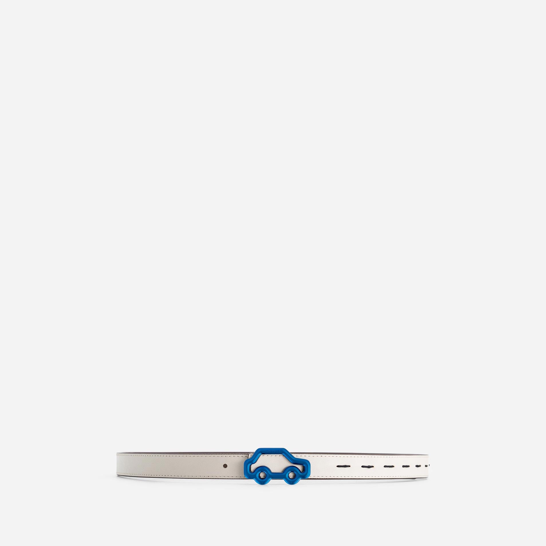 "Hit the Road" Belt - Off White & Espresso