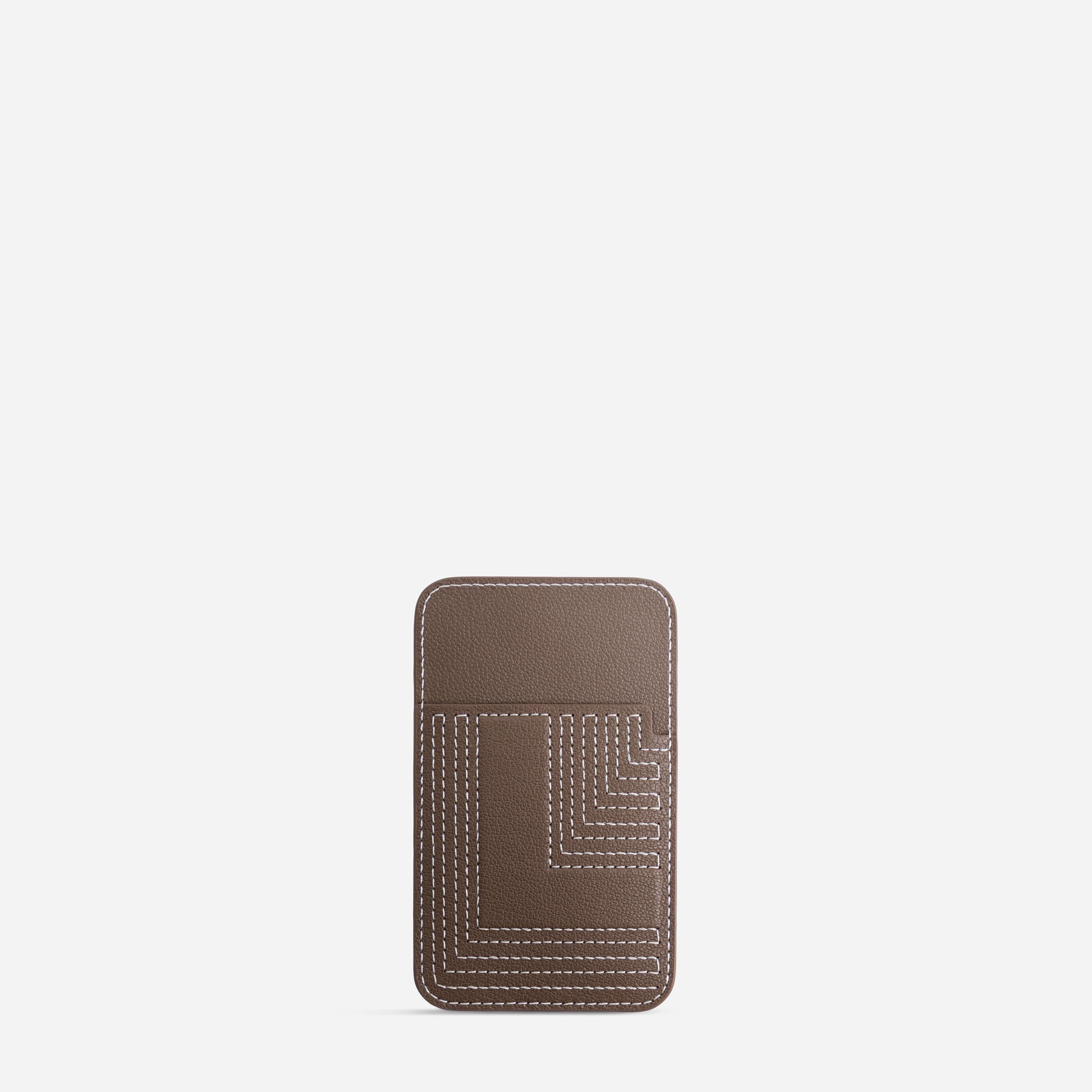 Cardholder L - Chèvre Etoupe