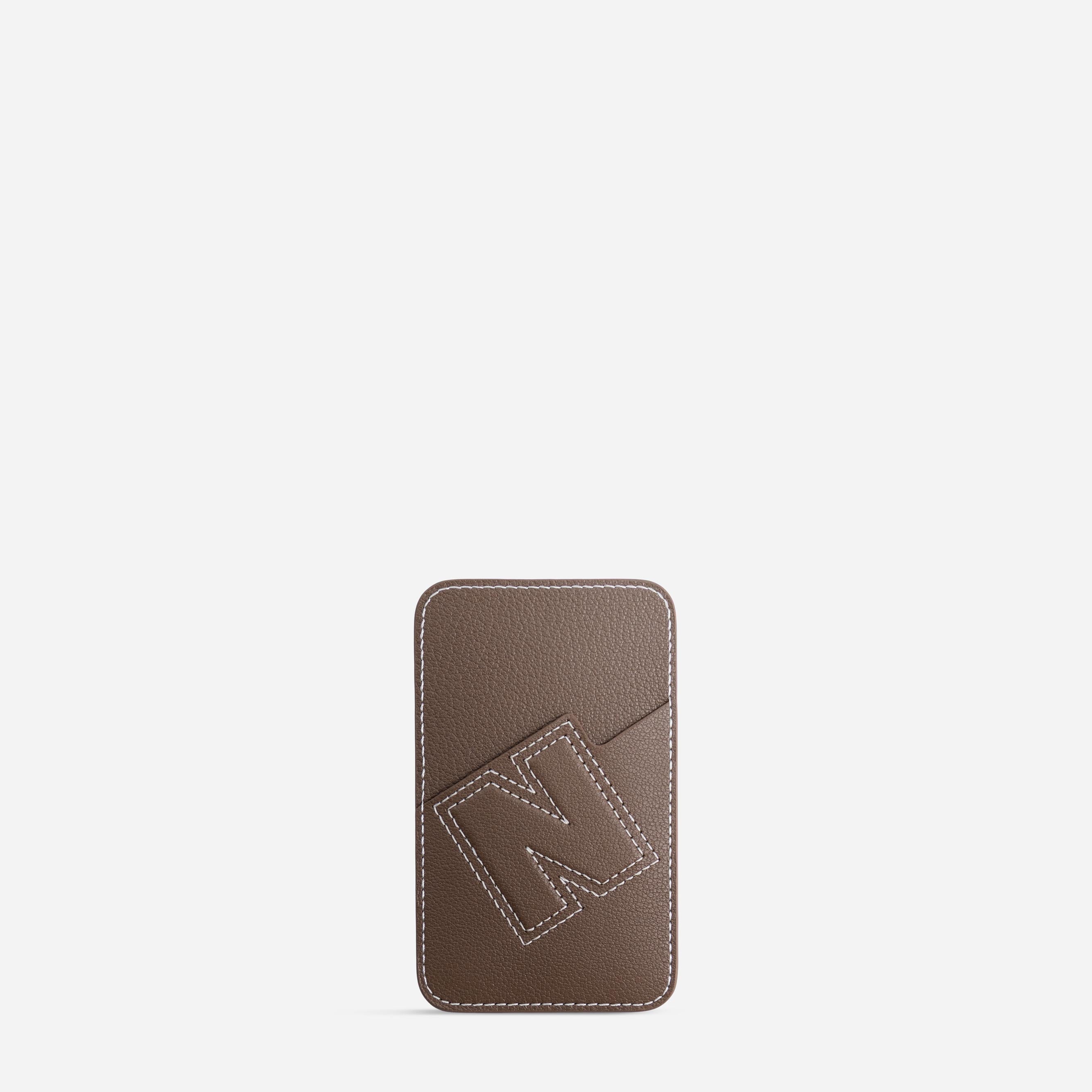 Cardholder N - Chèvre Etoupe