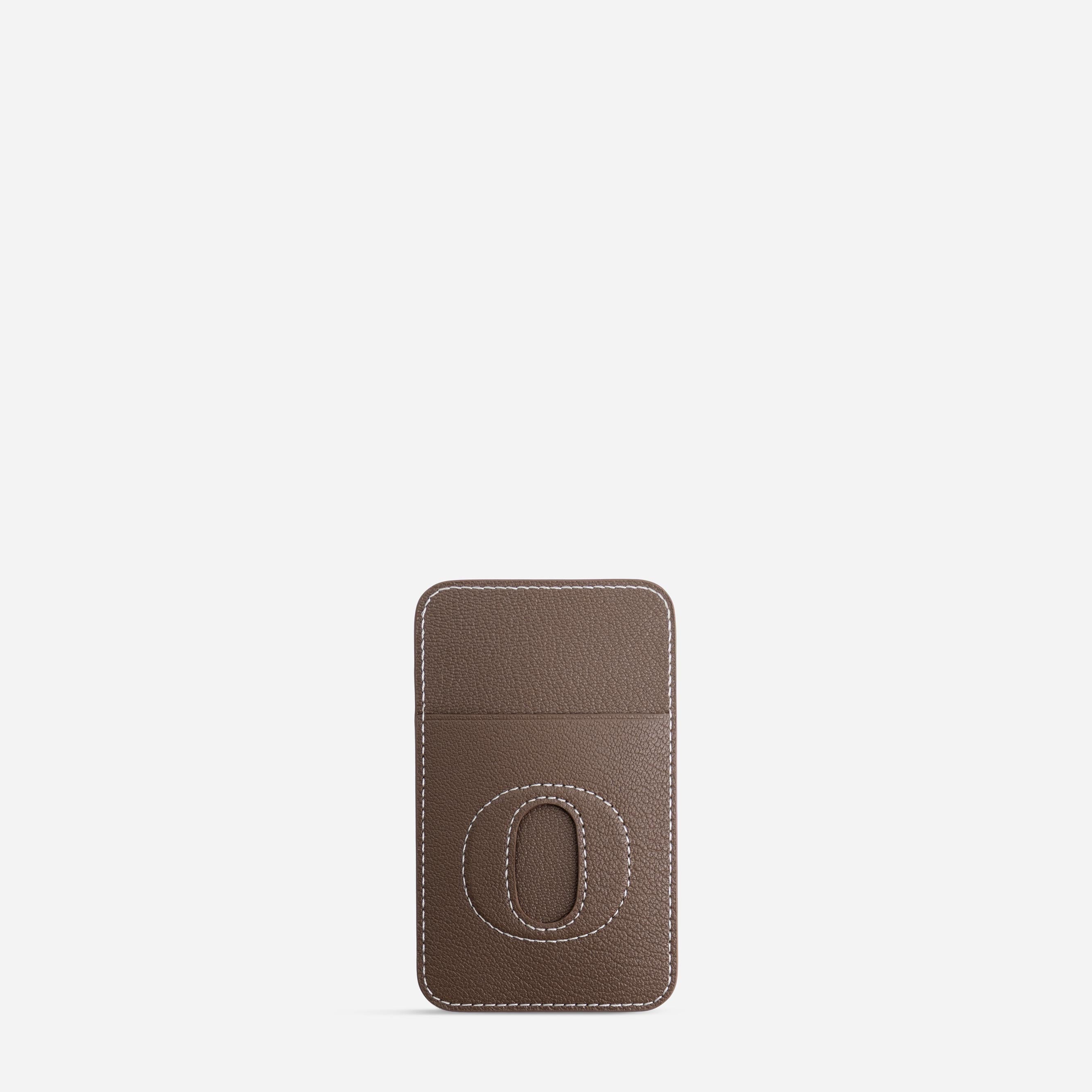 Cardholder O - Chèvre Etoupe