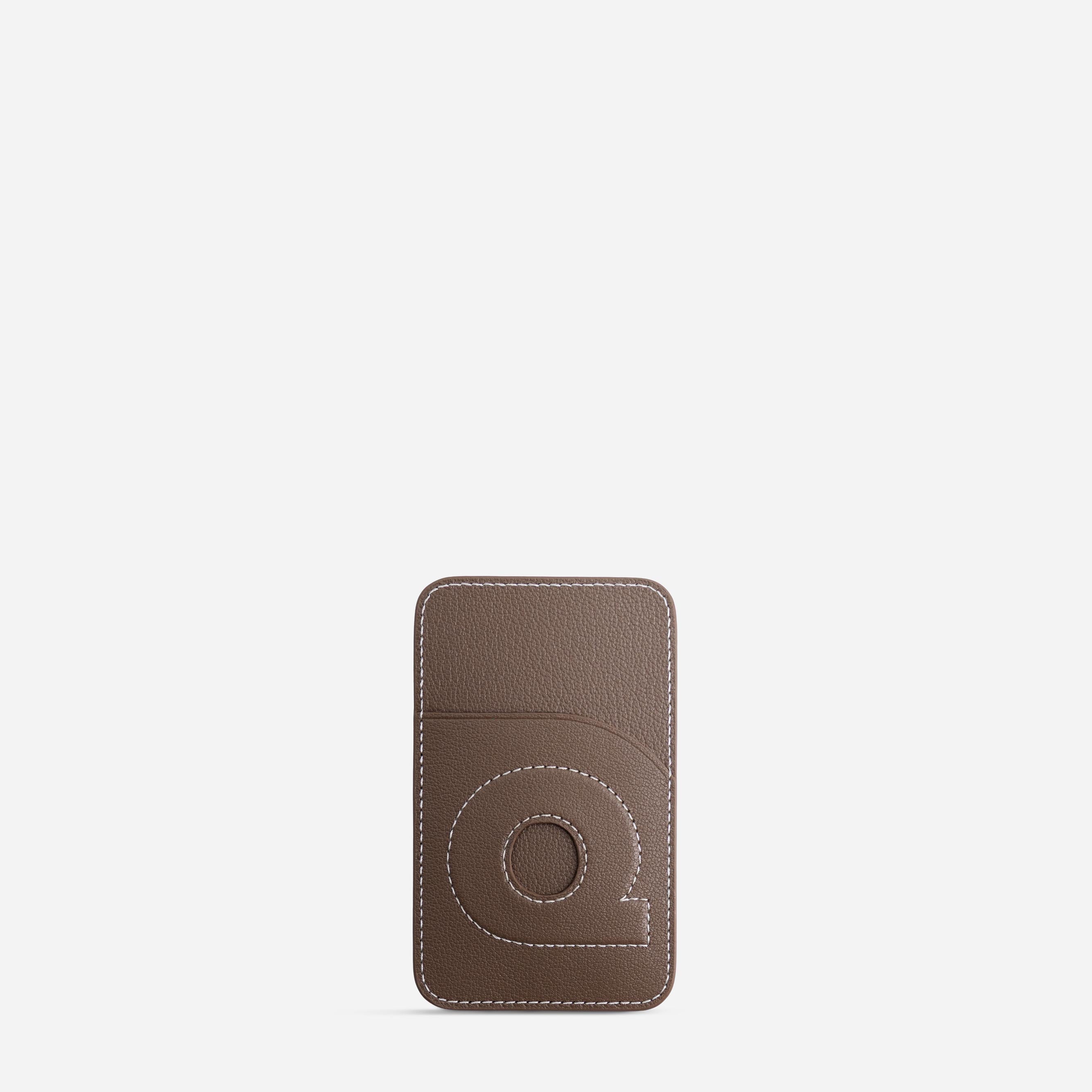 Cardholder Q - Chèvre Etoupe