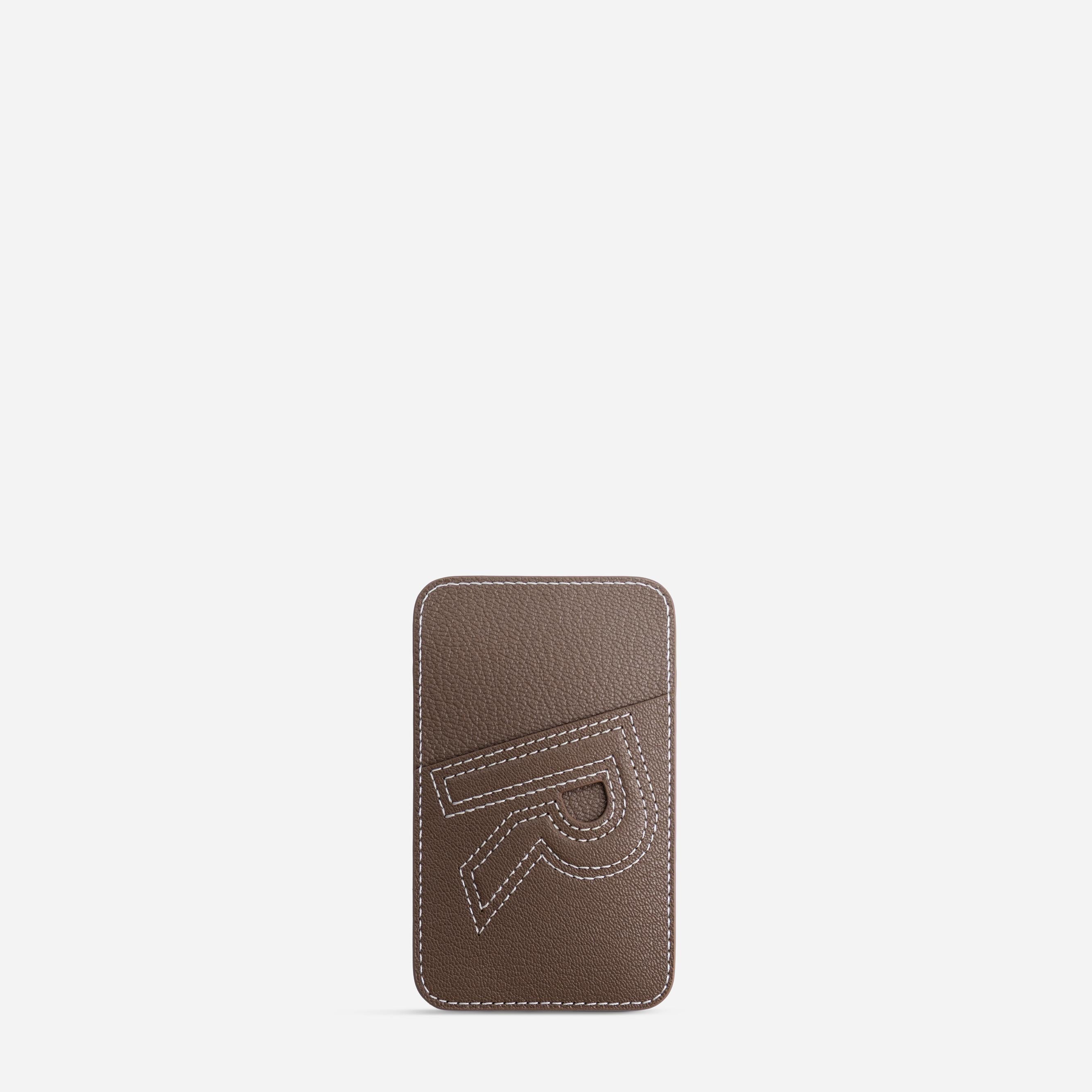 Cardholder R - Chèvre Etoupe