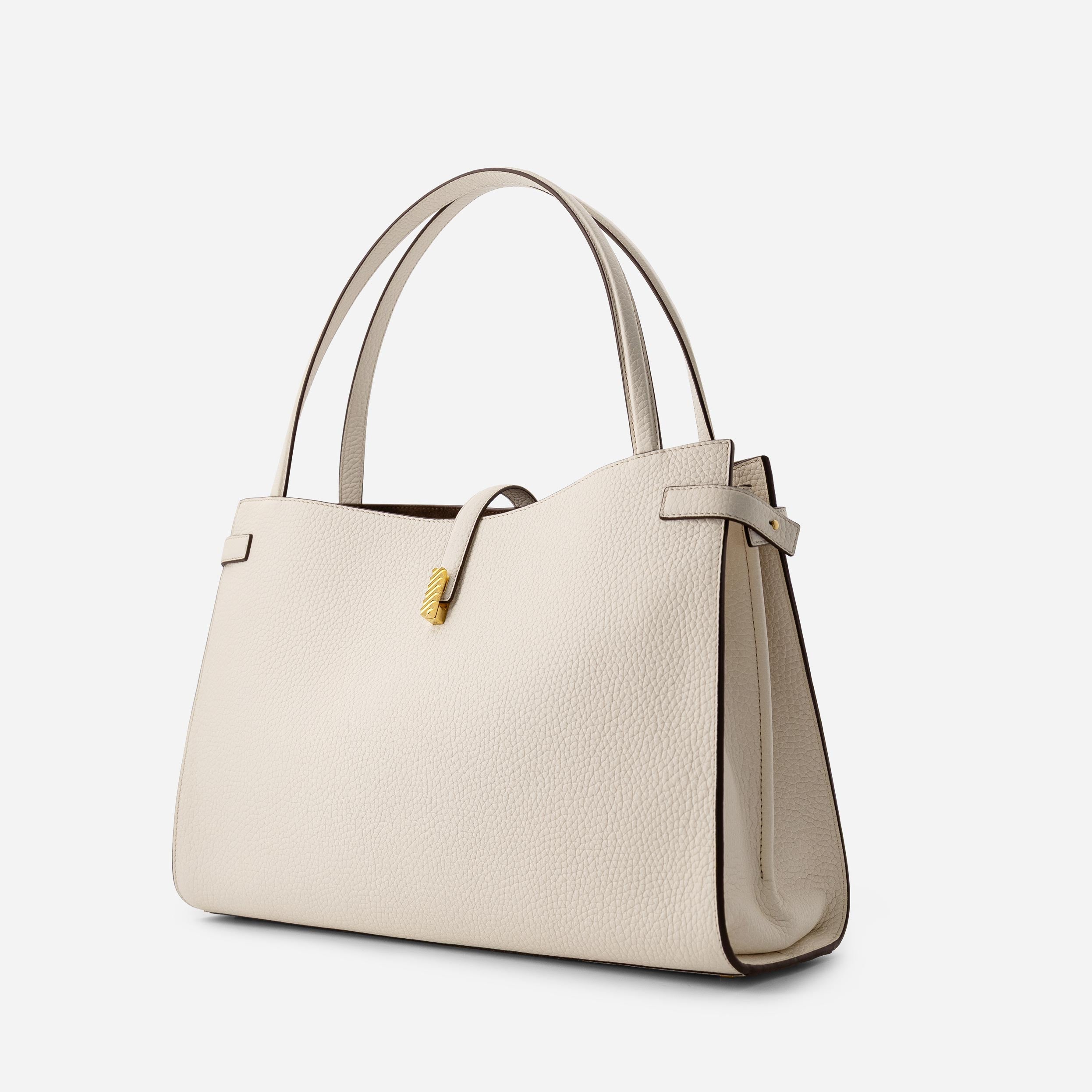 Isla Tote - Grained Cream