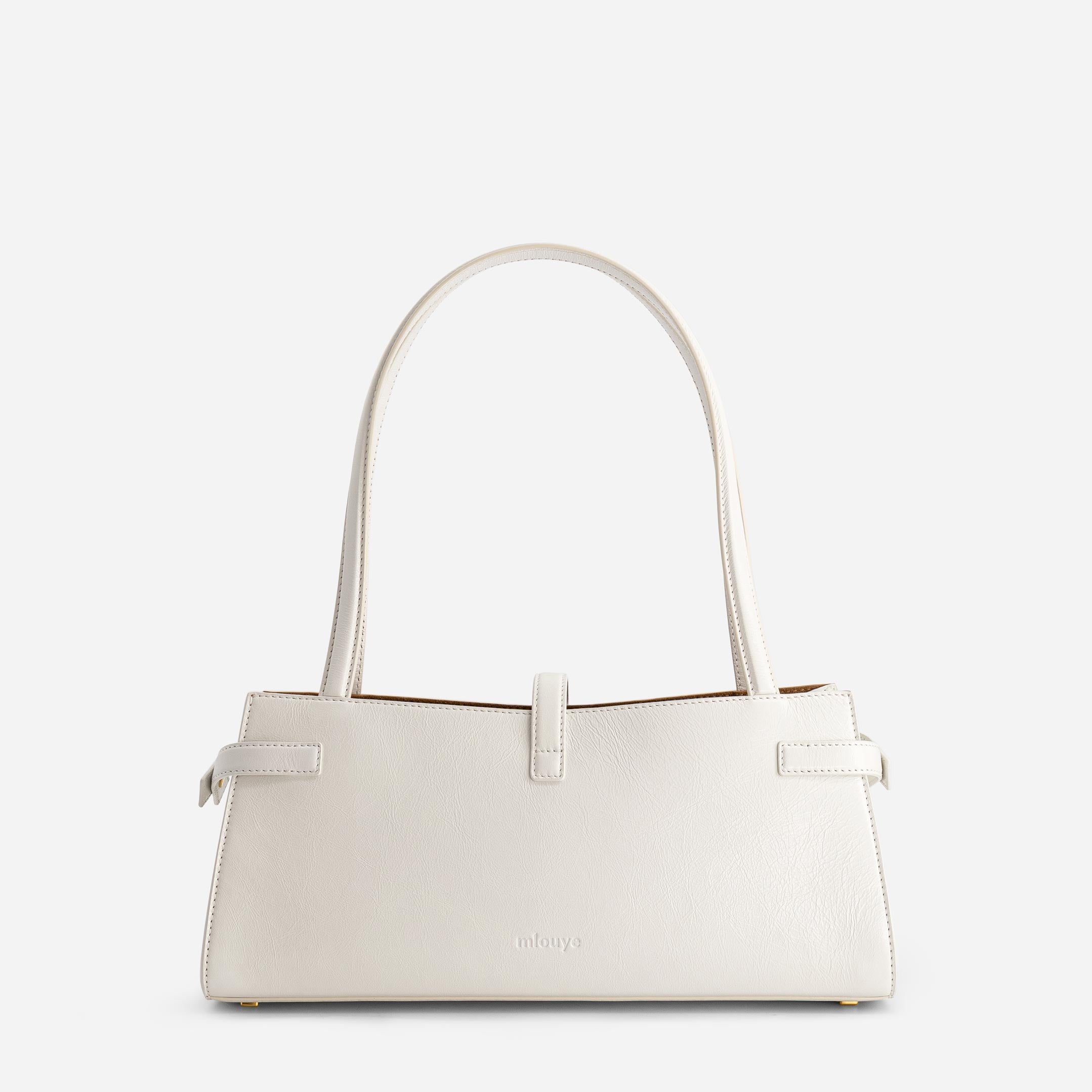 Isla Wide Tote - Crinkled Cream