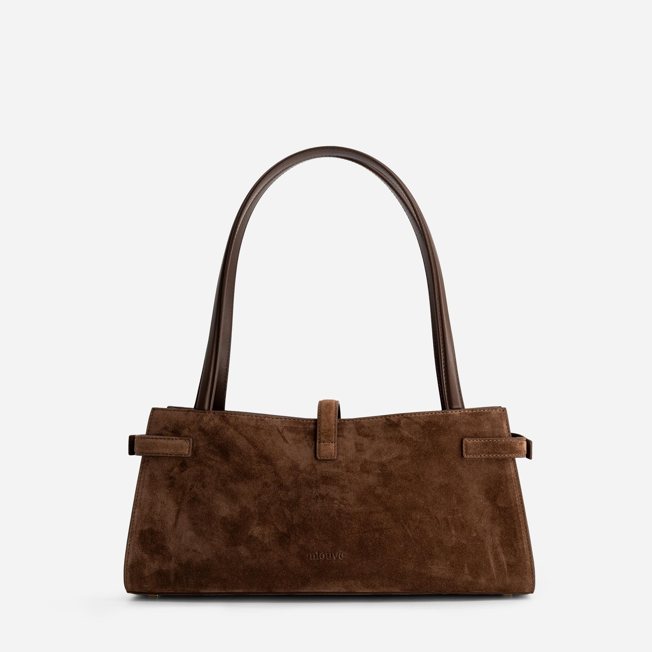 Isla Wide Tote - Suede Espresso