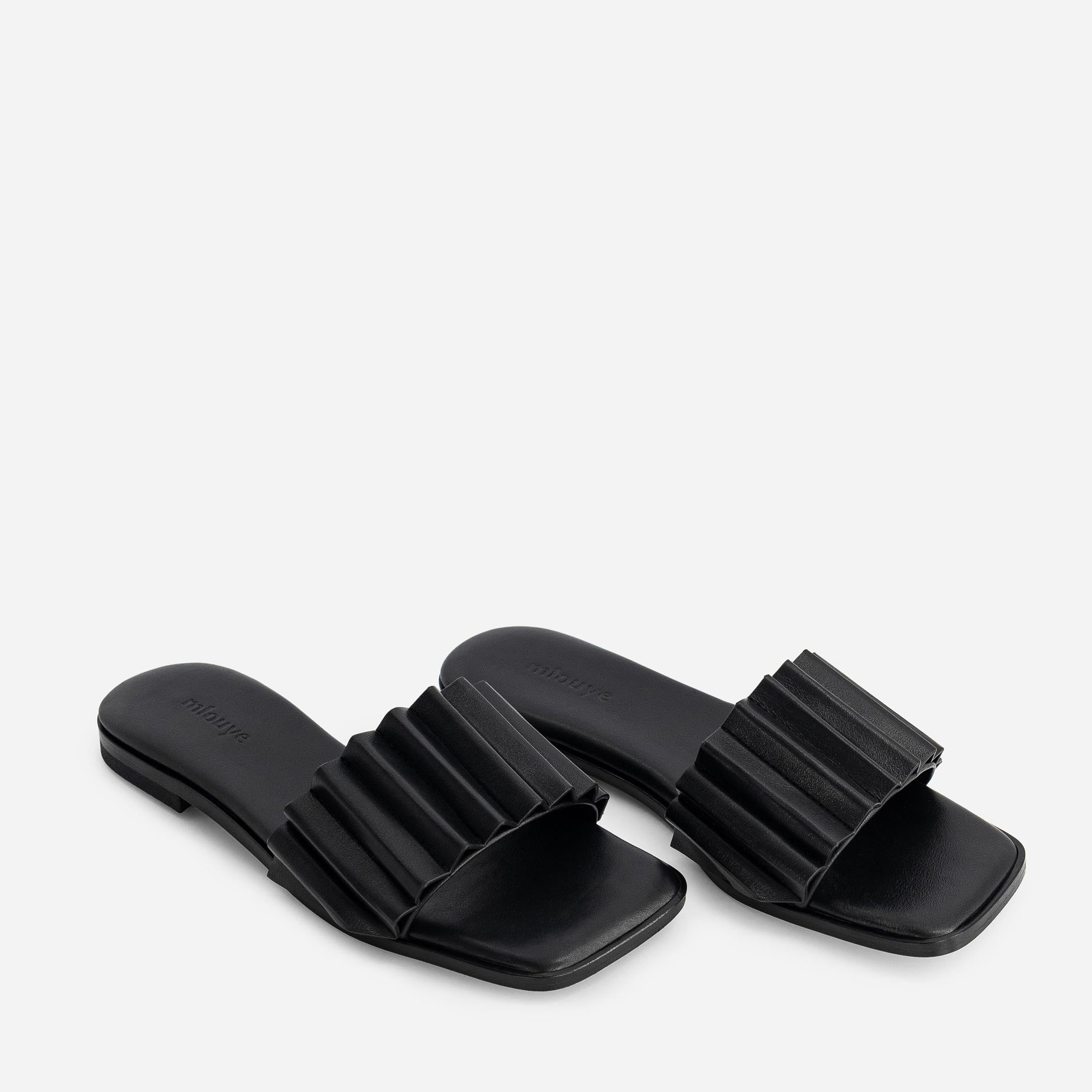 Louise Slide Sandal - Black
