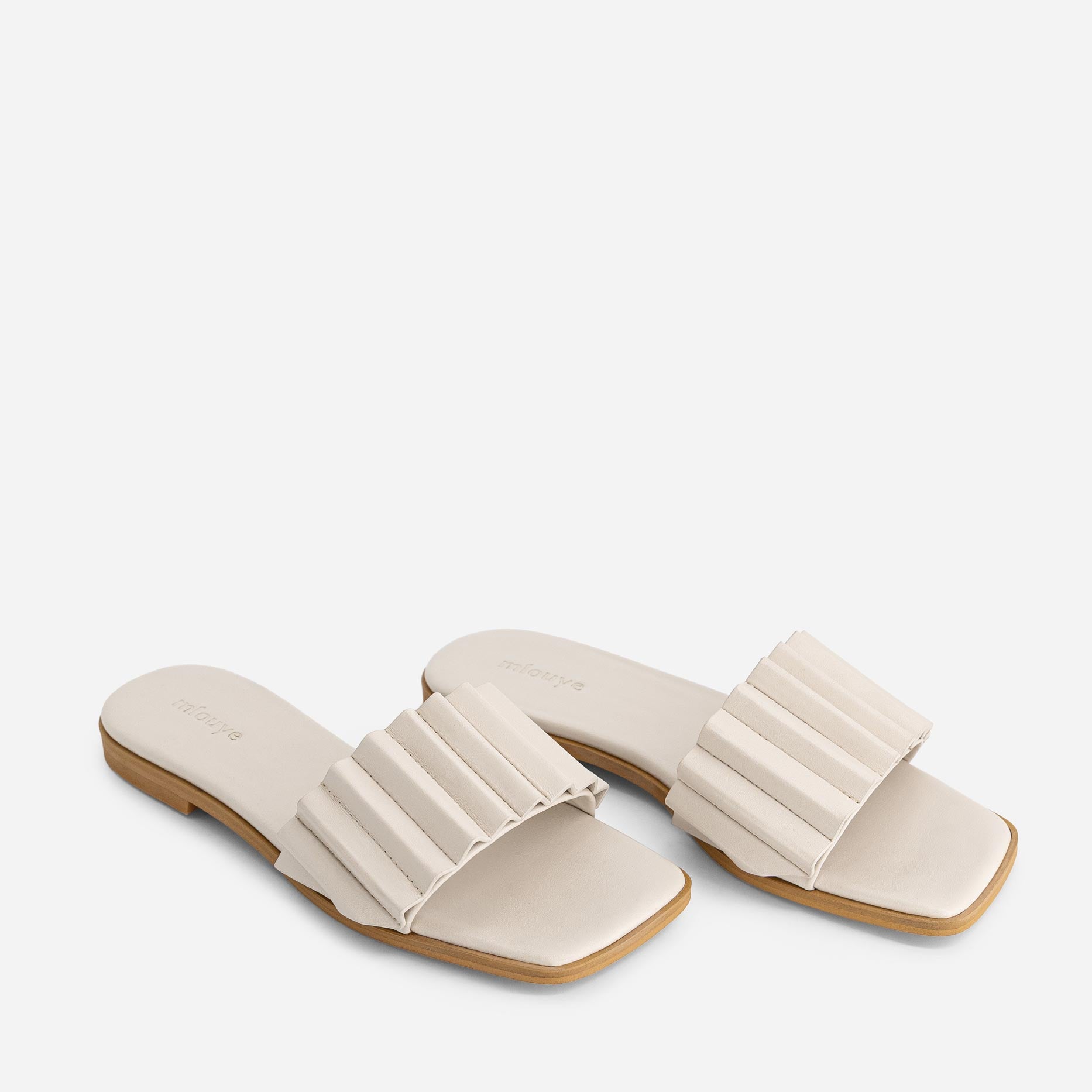 Louise Slide Sandal - Dove