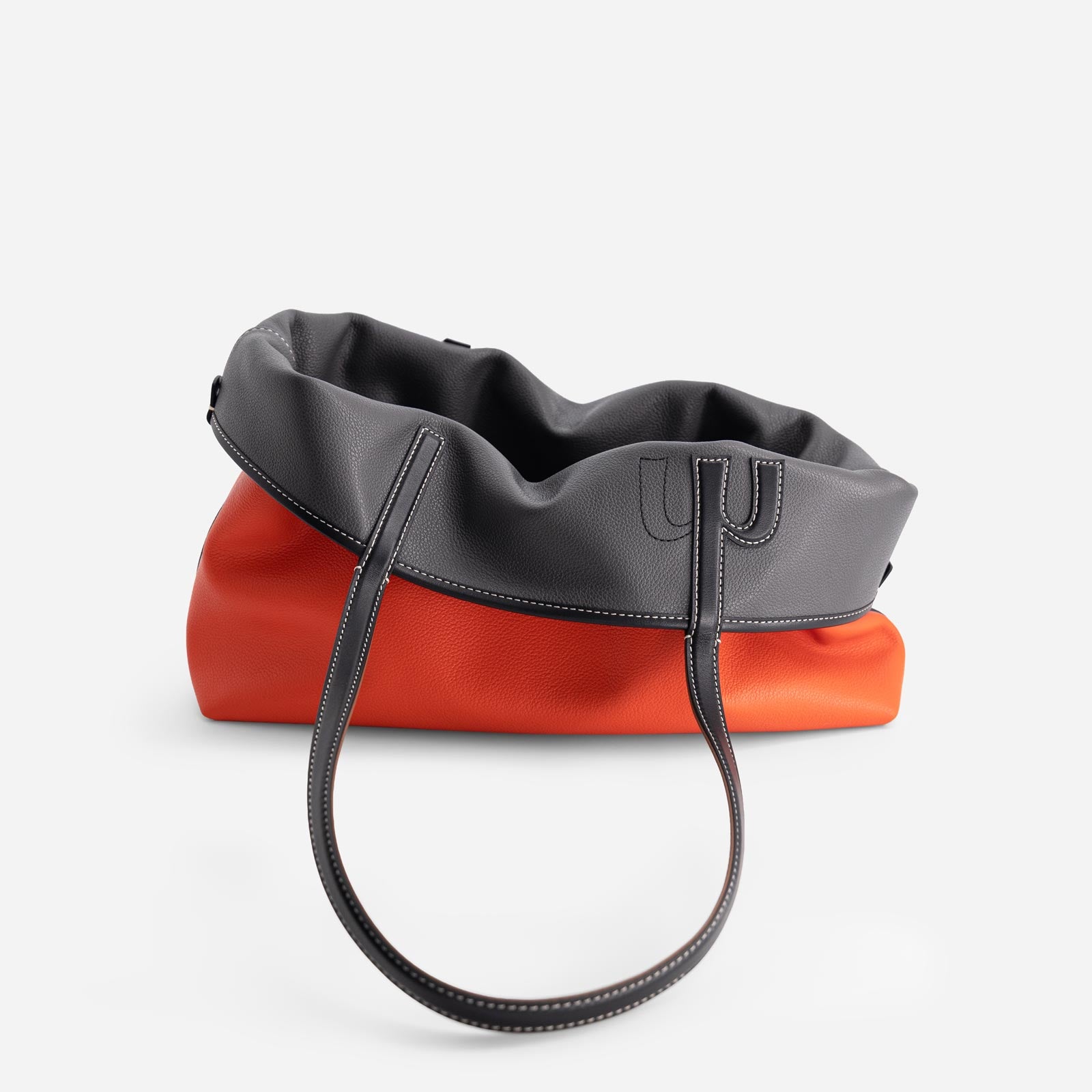 M Tote - Gray & Orange