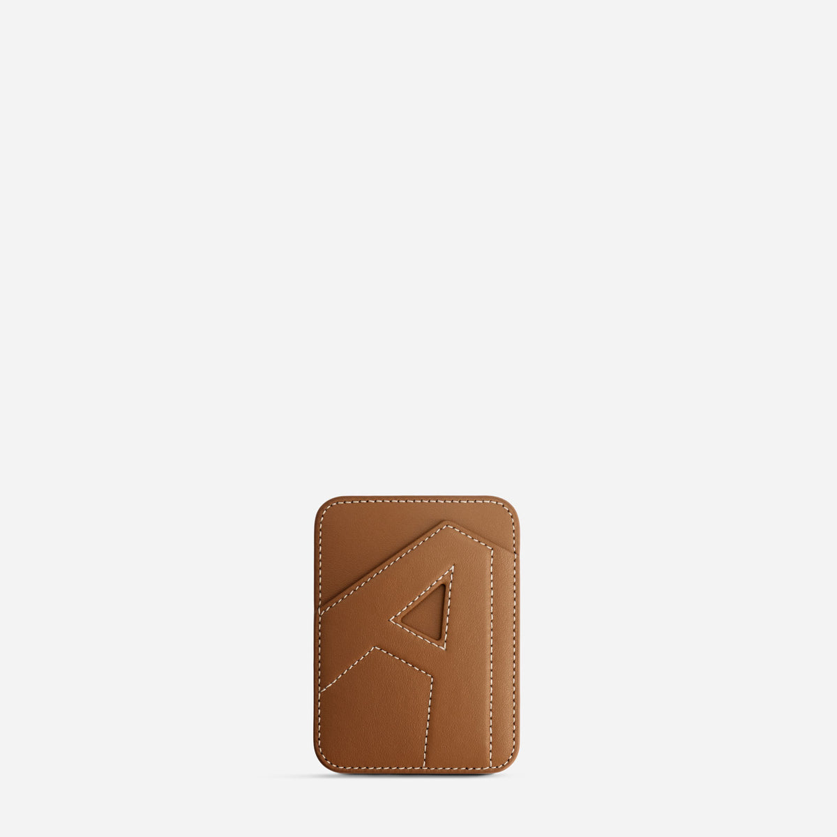 MagSafe cardholder in Canyon, initial A, front