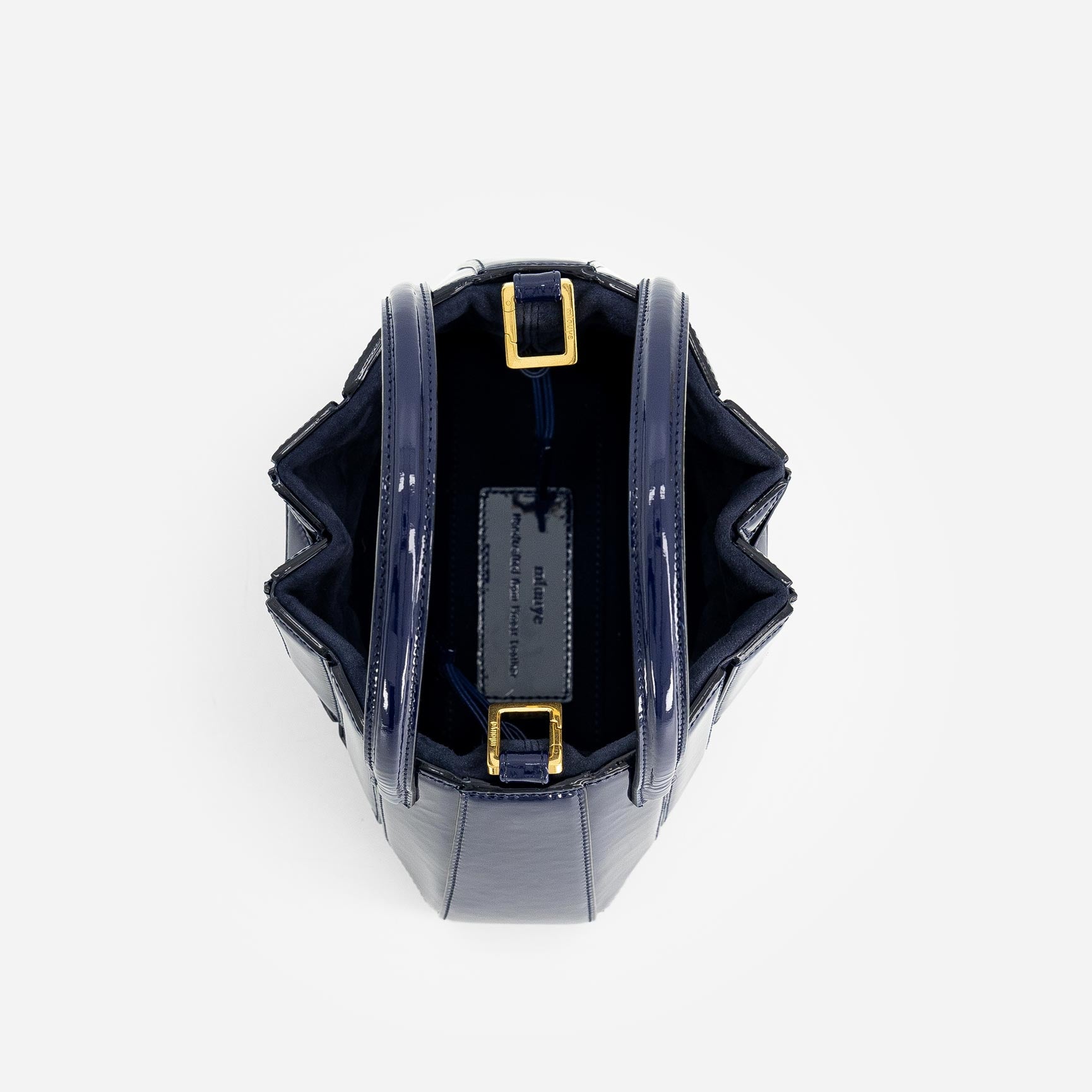 Mini Sera Tote - Patent Navy