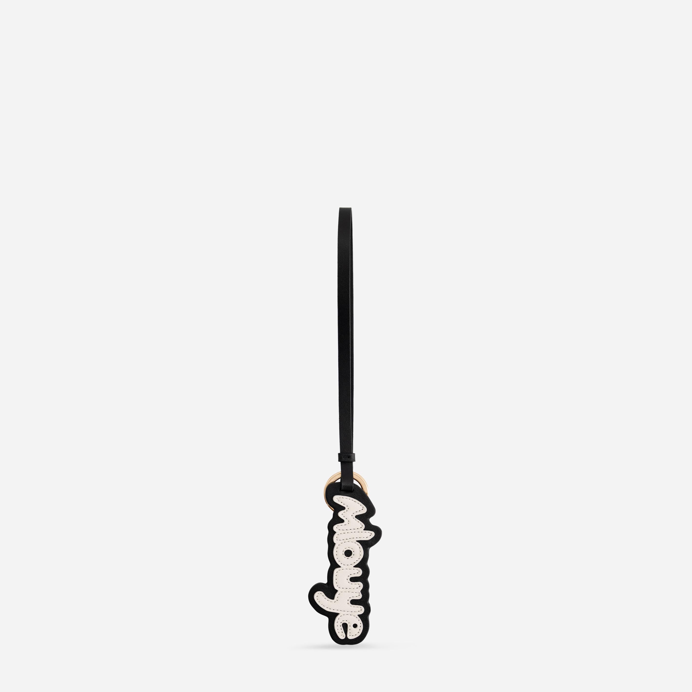 Mlouye Logo Keyring - Black & Off White