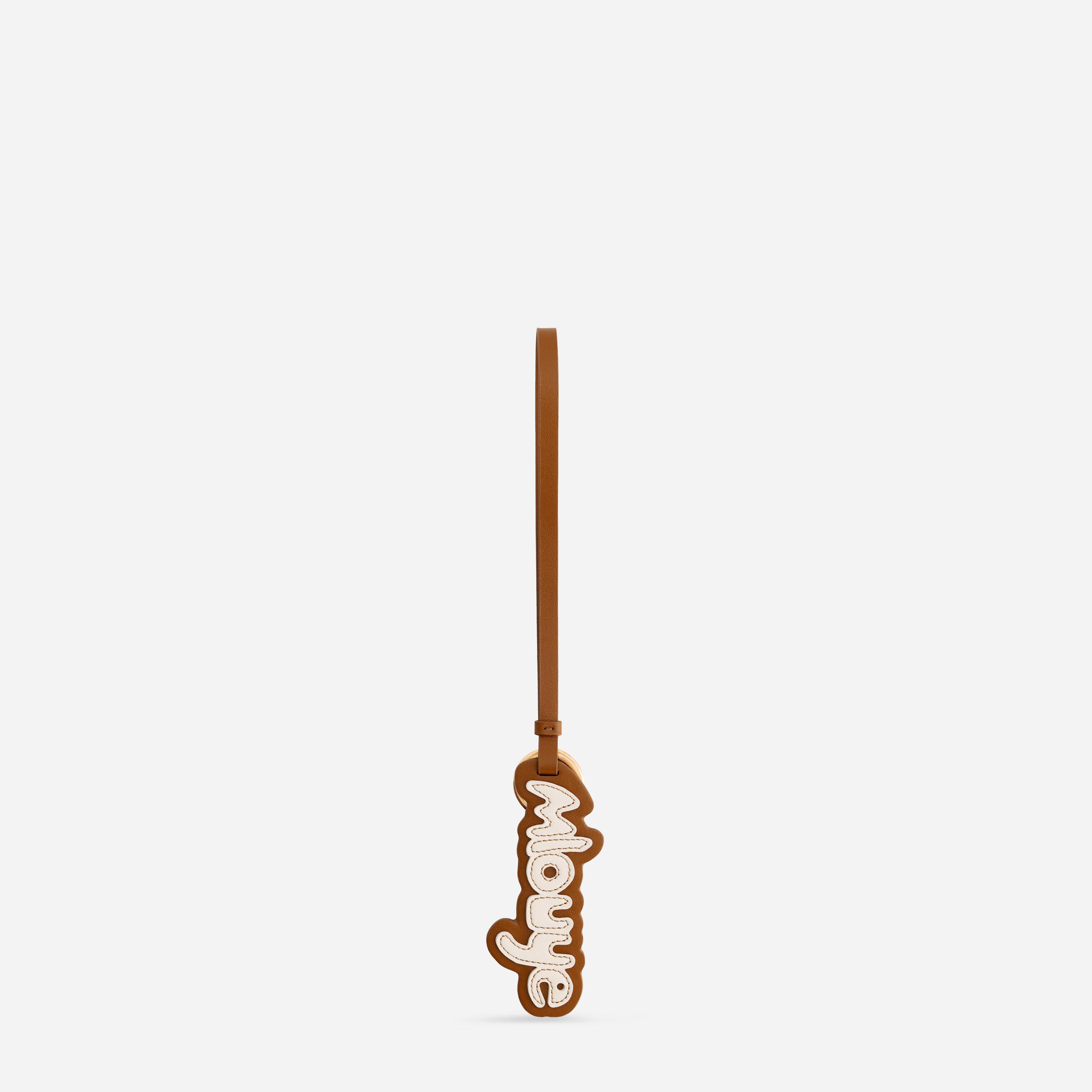 Mlouye Logo Keyring - Tan