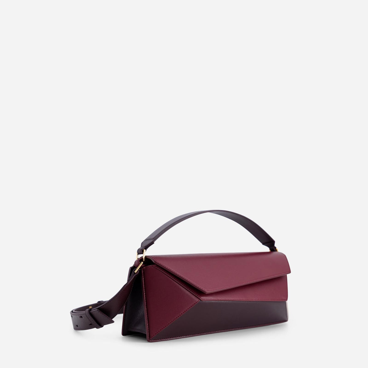 Naomi Baguette - Bordeaux&Off White