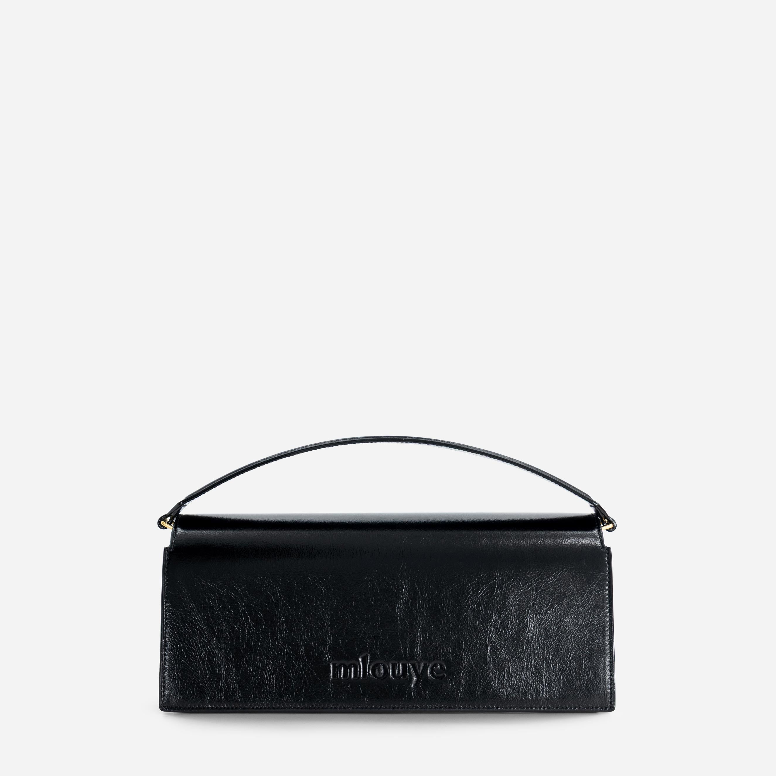 Naomi Baguette - Crinkled Black