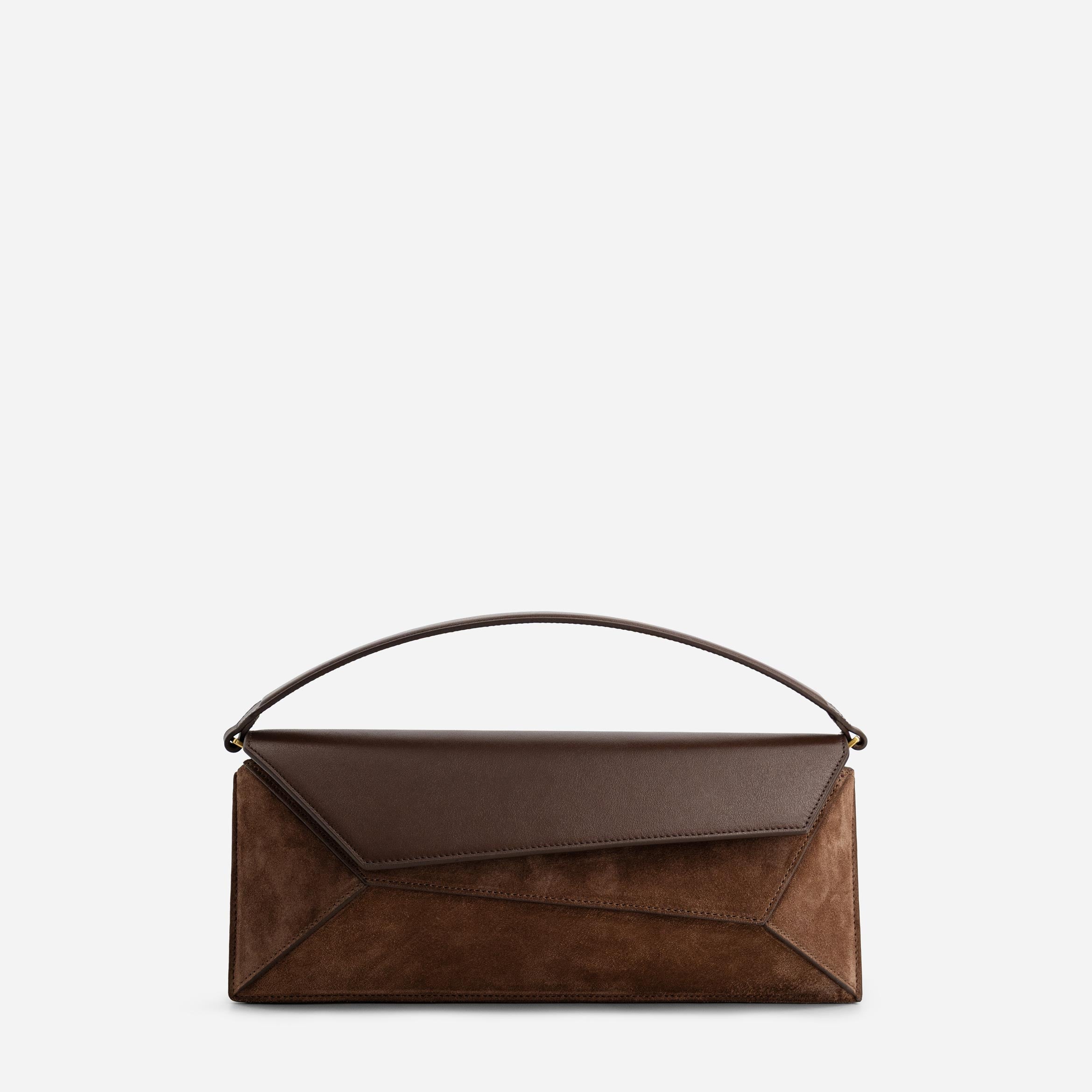 Naomi Baguette - Suede Espresso