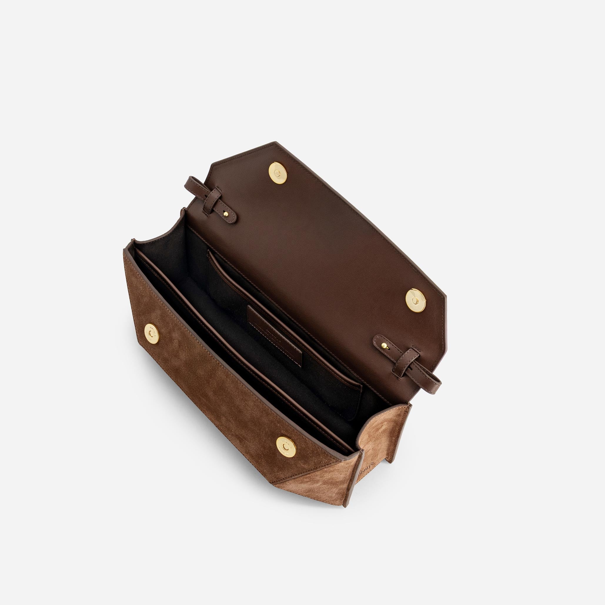 Naomi Baguette - Suede Espresso