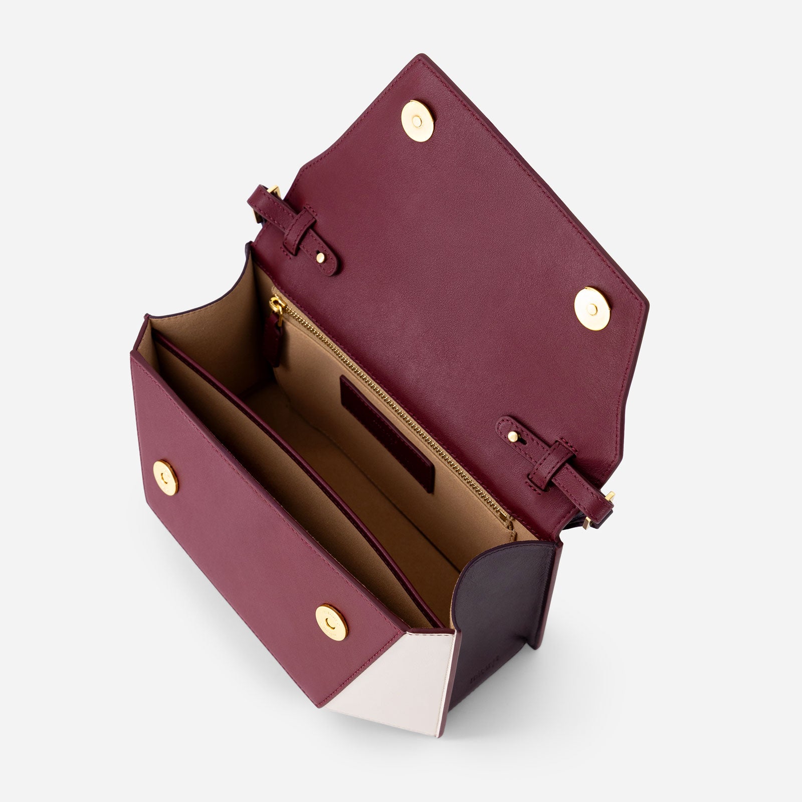 Naomi - Bordeaux&Off White