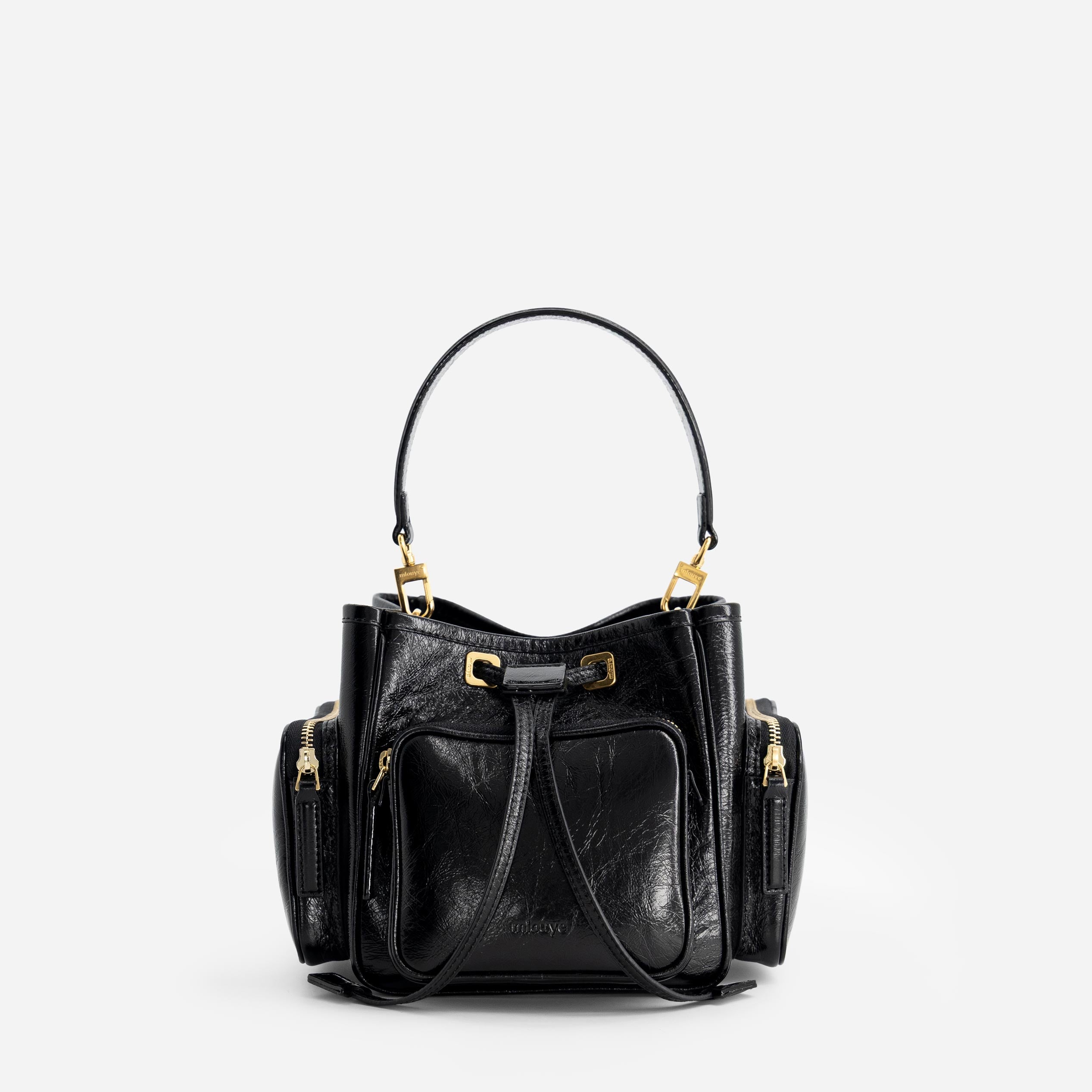 Quad - Crinkled Black