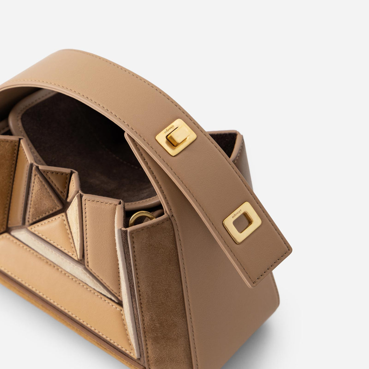 Sera Mia bag in Suede Milky