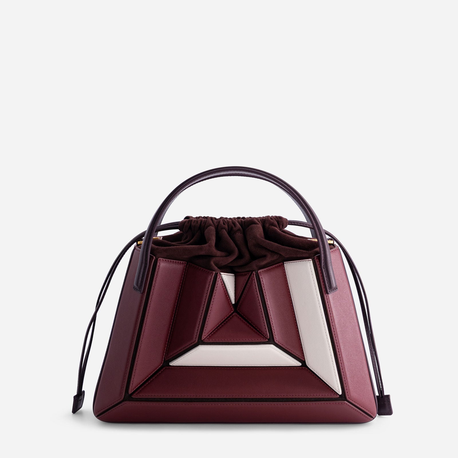 Sera Tote - Bordeaux&Off White