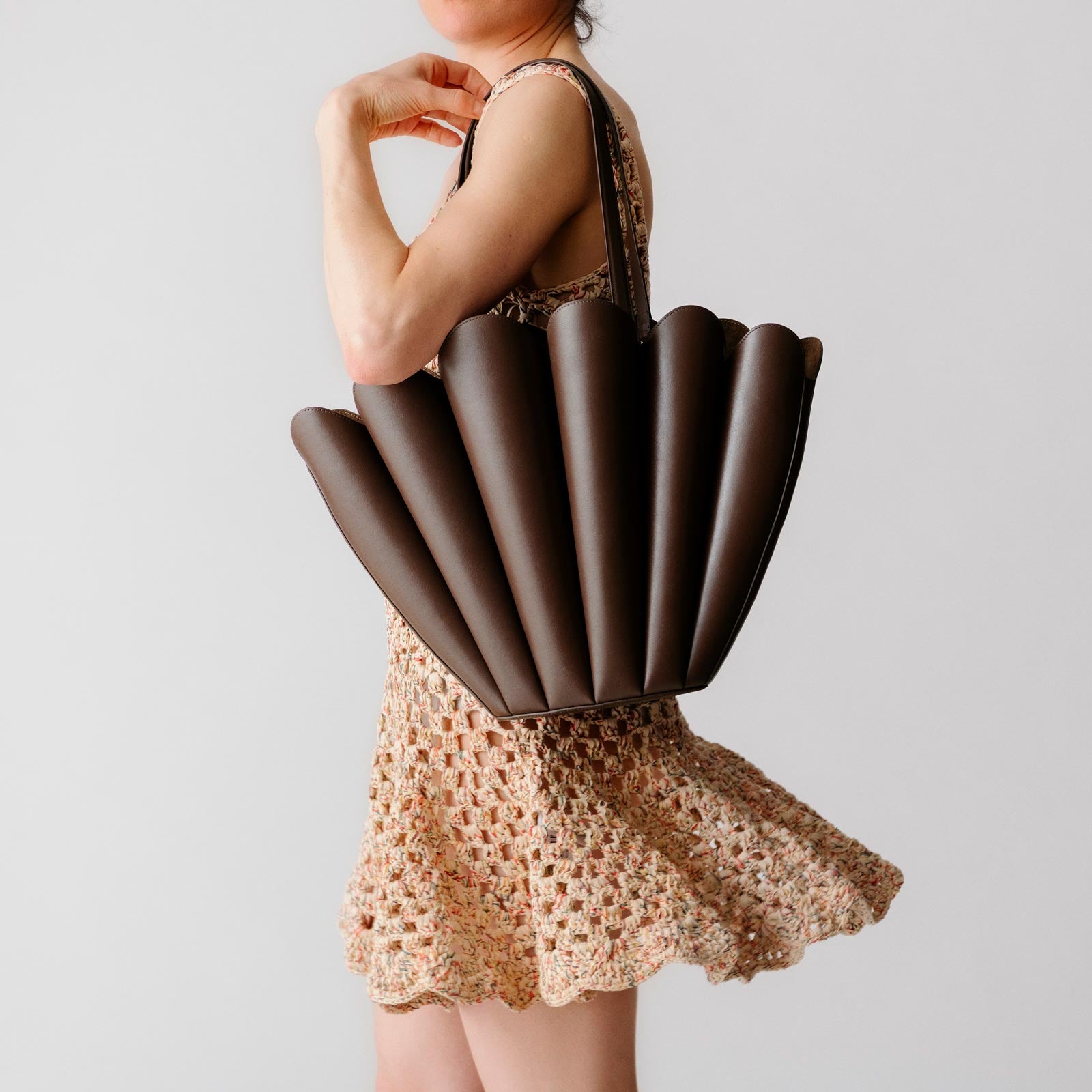 Seashell Tote - Suede Marine