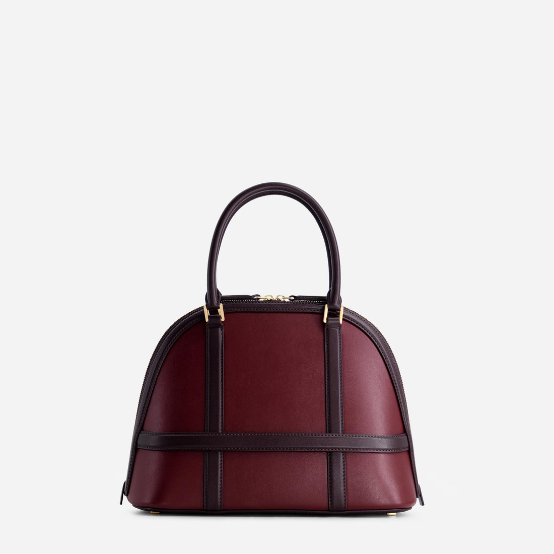 Model 12 leather bag in Bordeaux