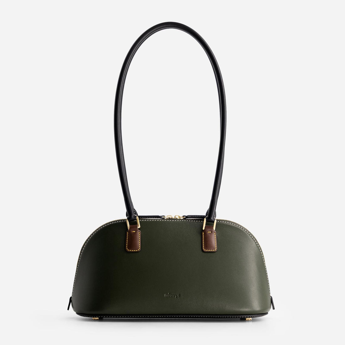 12 Canoe leather bag in Hunter Green