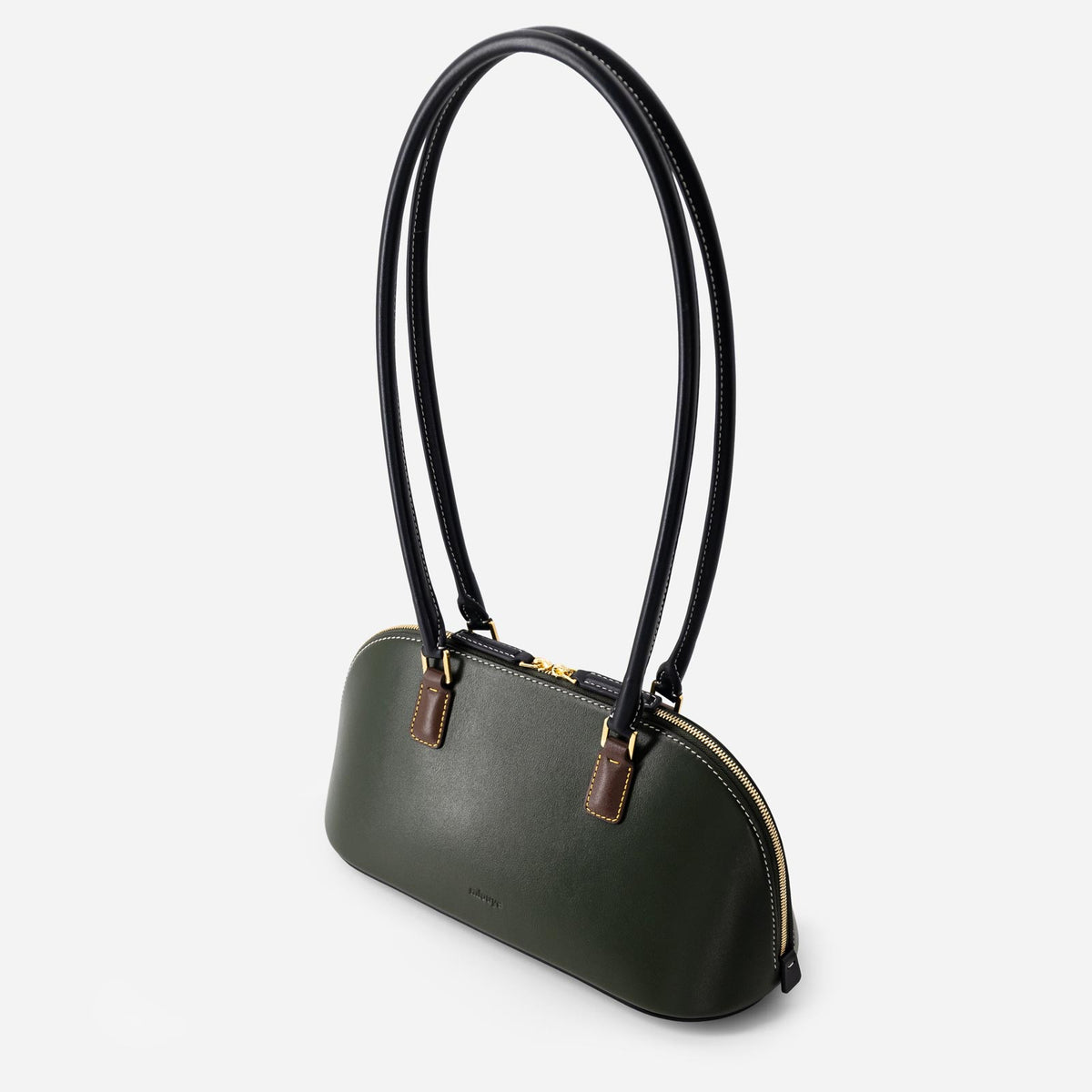 12 Canoe leather bag in Hunter Green
