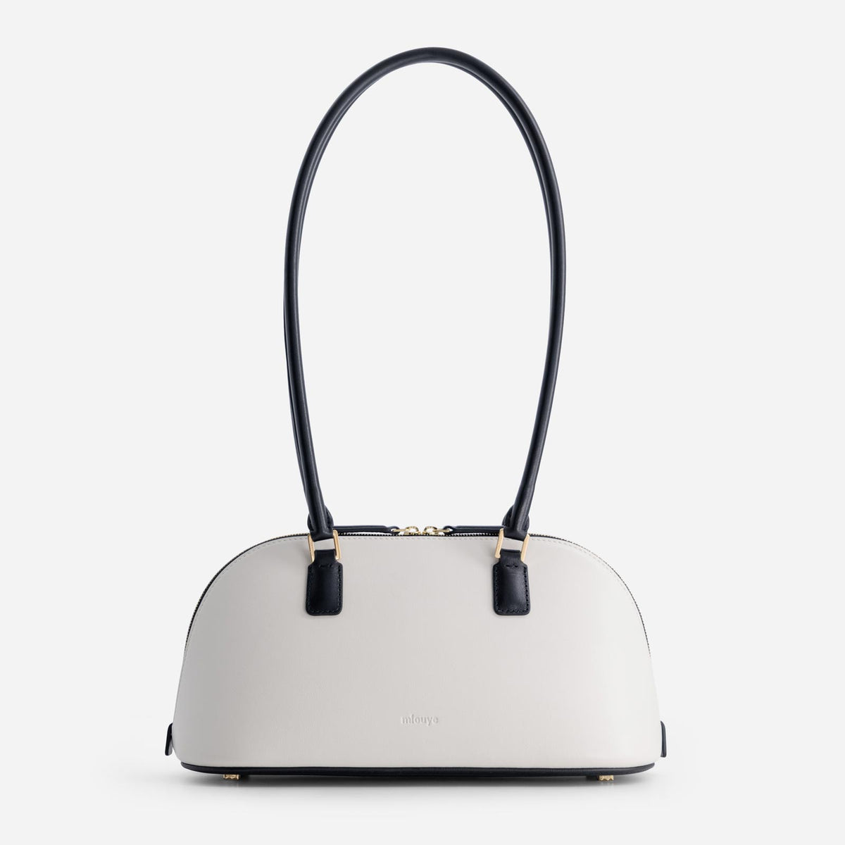 12 Canoe leather bag in Off White