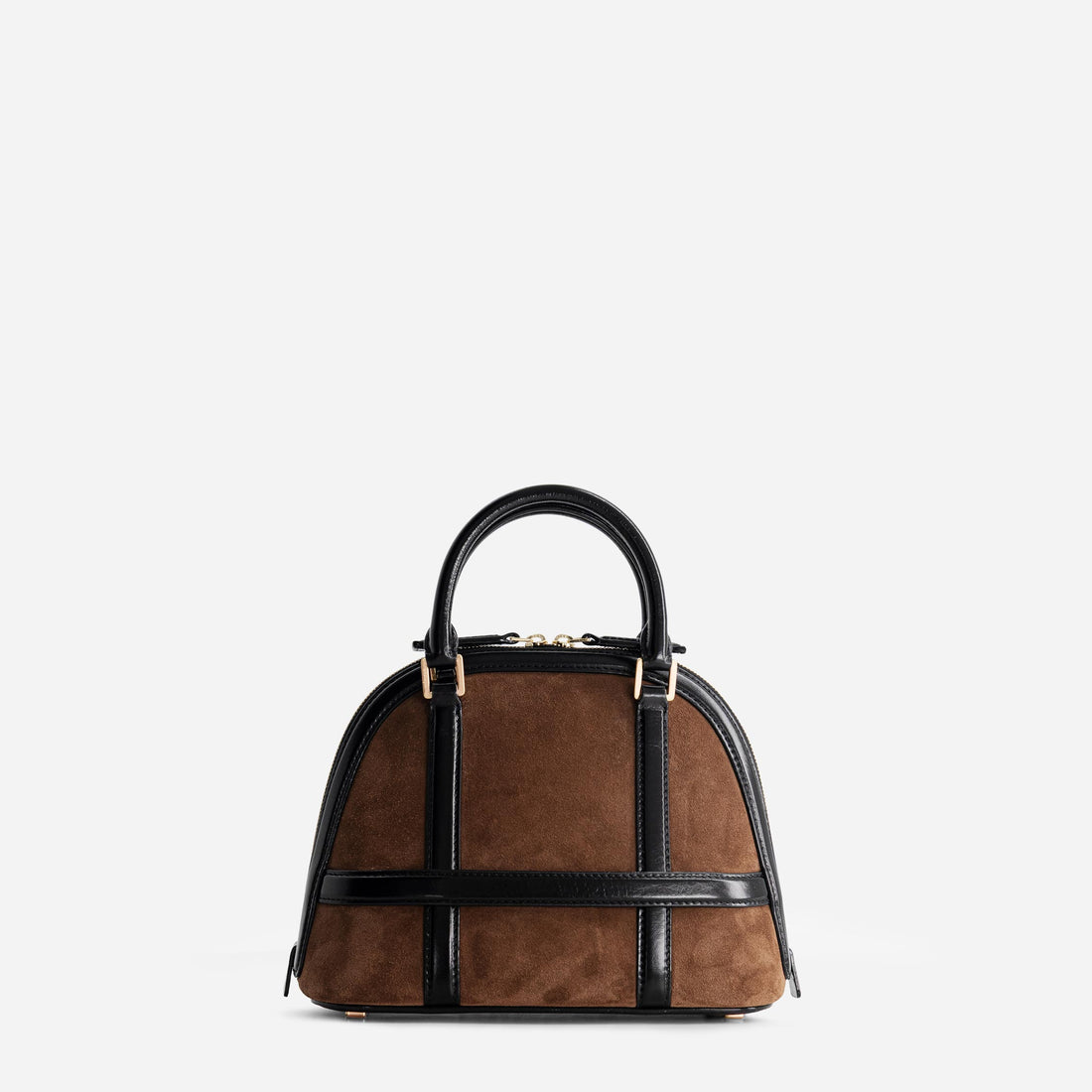 12 Mini bag in Suede Espresso