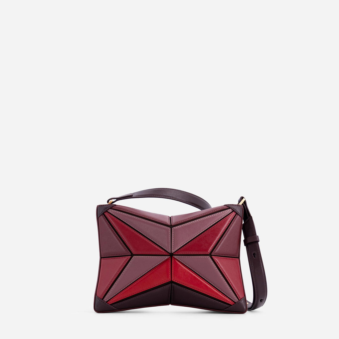 Atlas leather bag in Cranberry