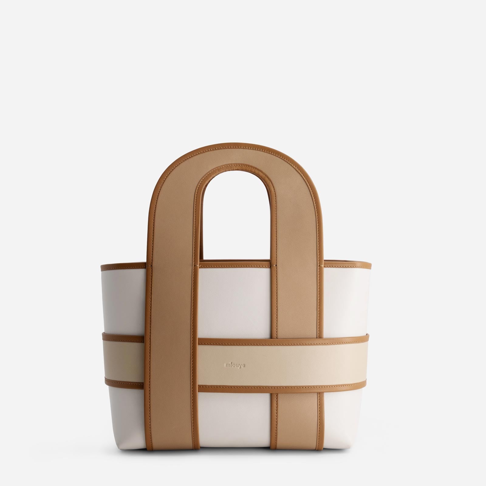 Checker Tote - Milky
