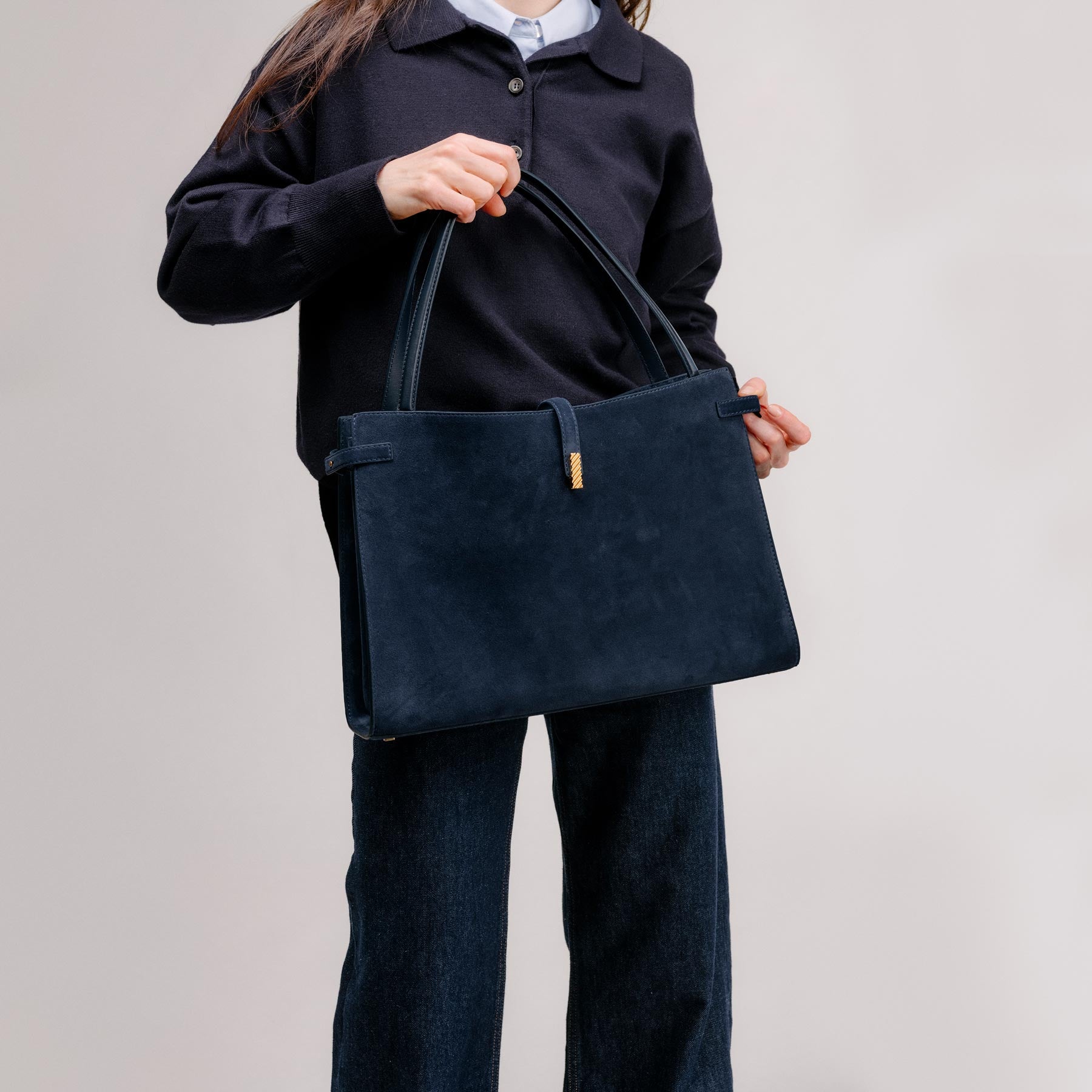 Isla Tote - Crinkled Black