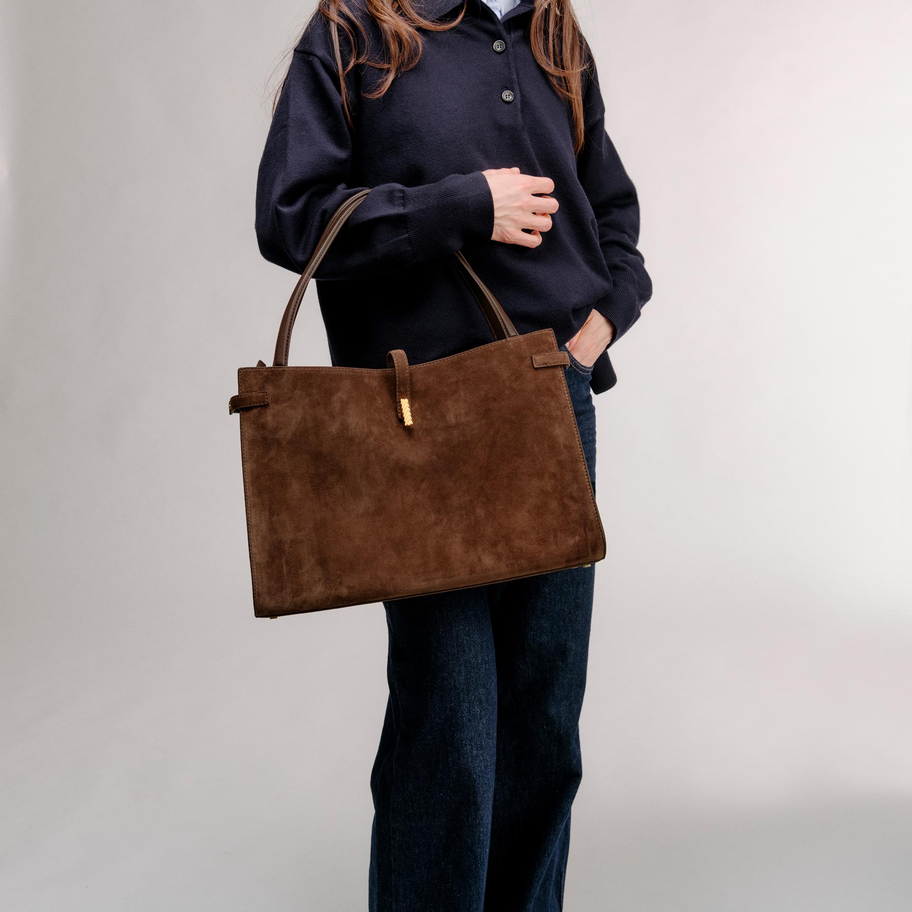 Isla Tote - Grained Espresso