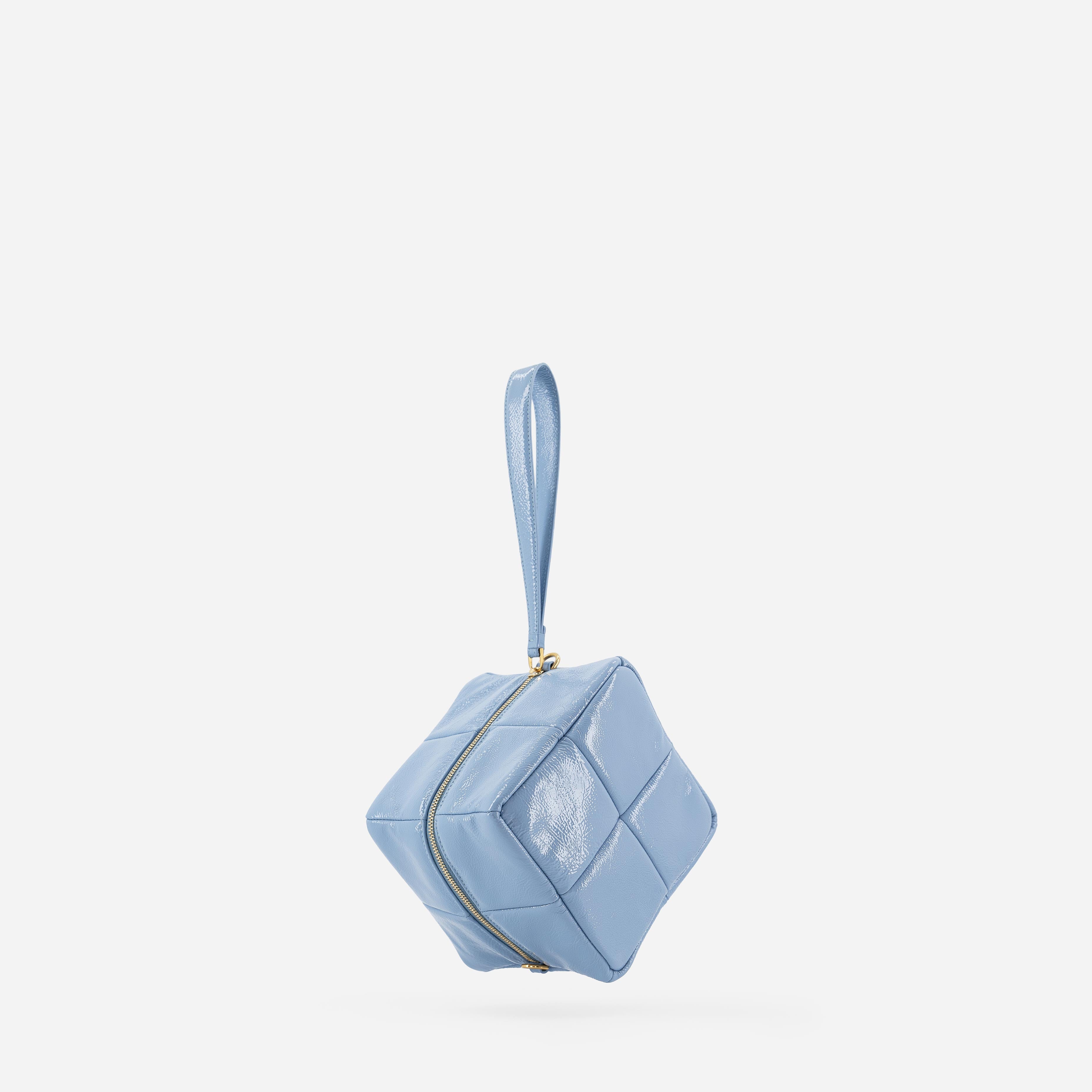 Grid Clutch - Mermaid Blue