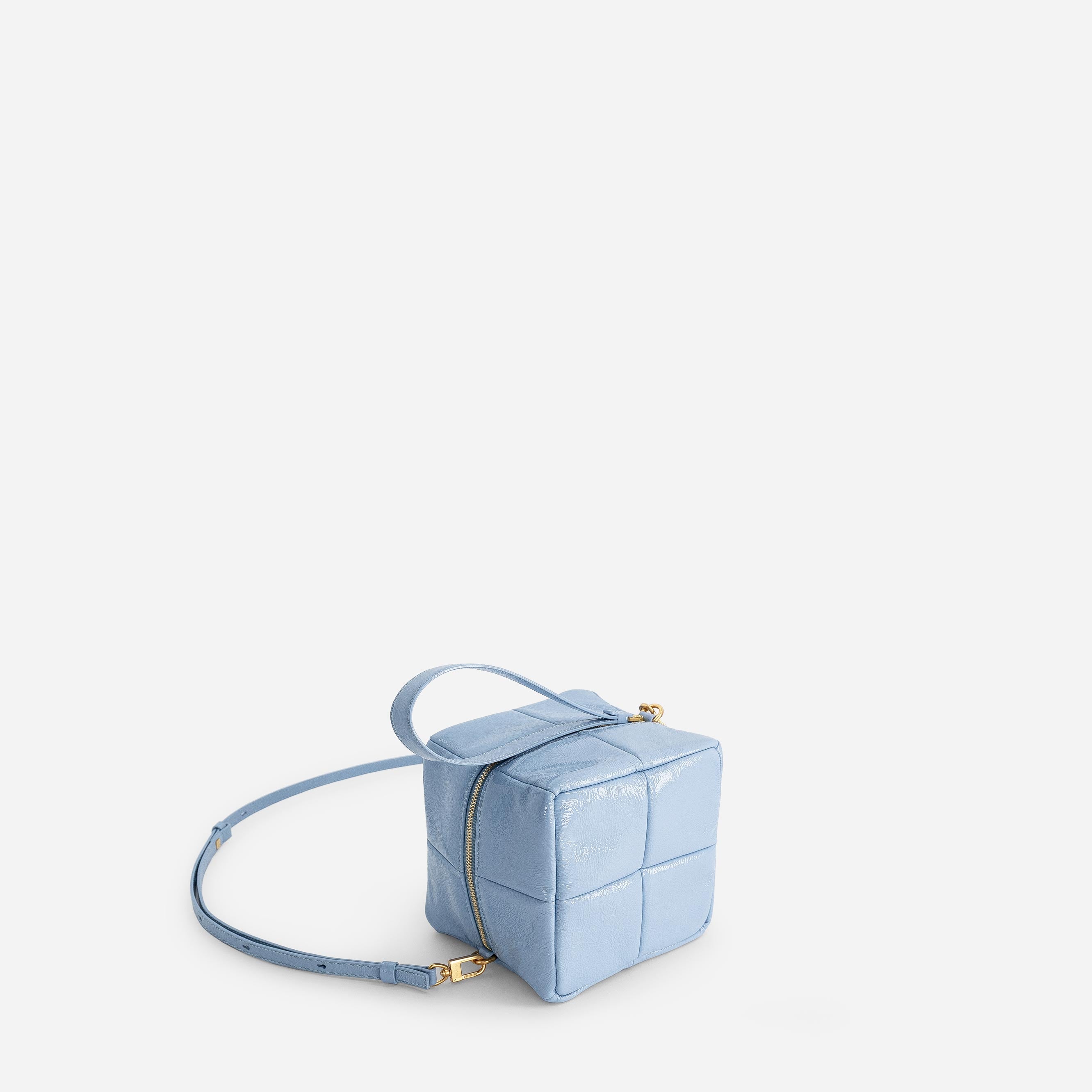Grid Clutch - Mermaid Blue
