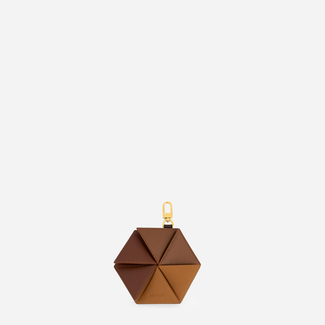 Hexagon Charm in Praline