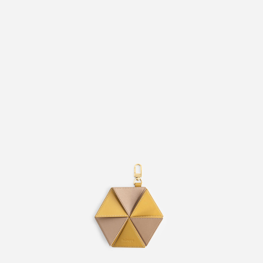 Hexagon Charm in Vintage Yellow