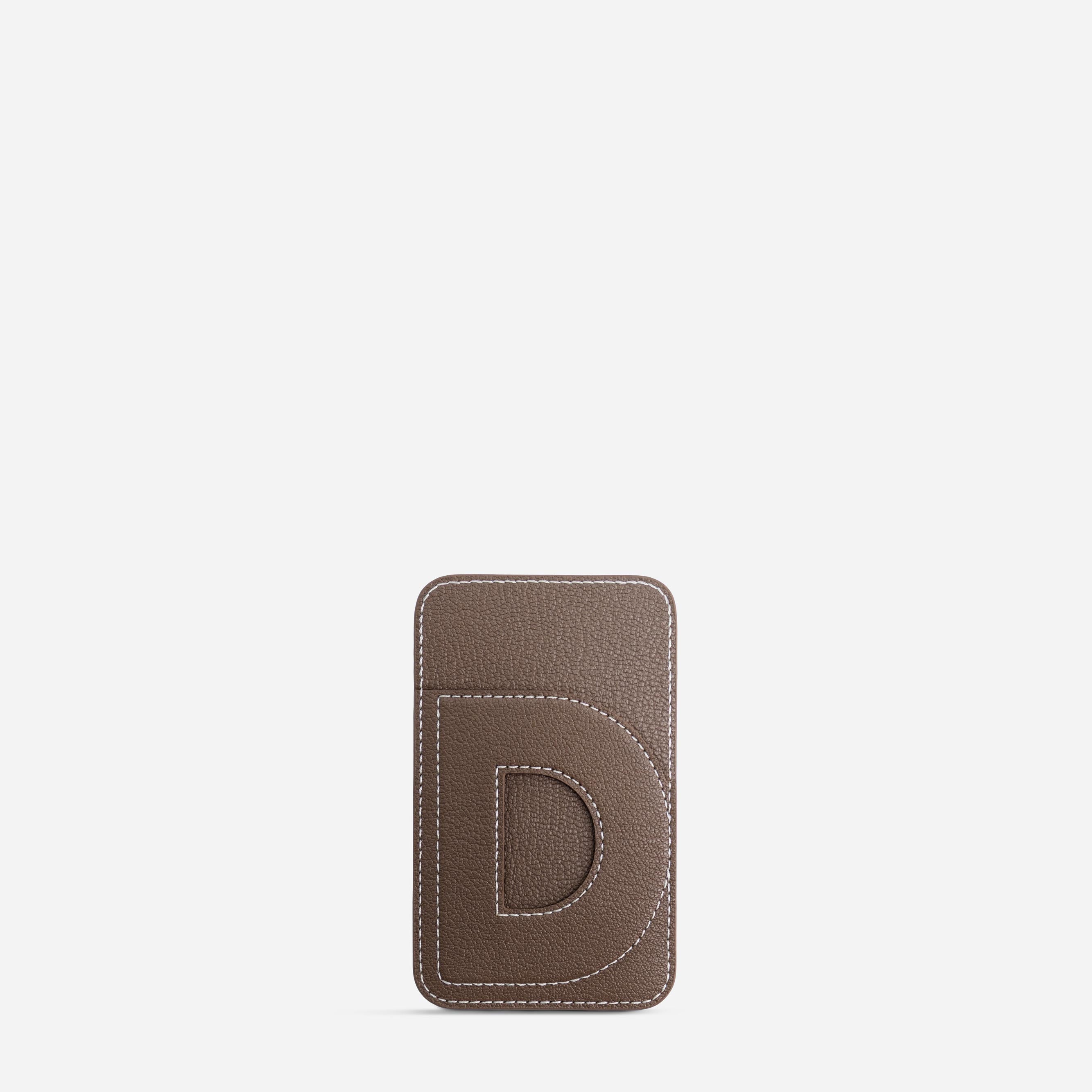 Cardholder D - Chèvre Etoupe